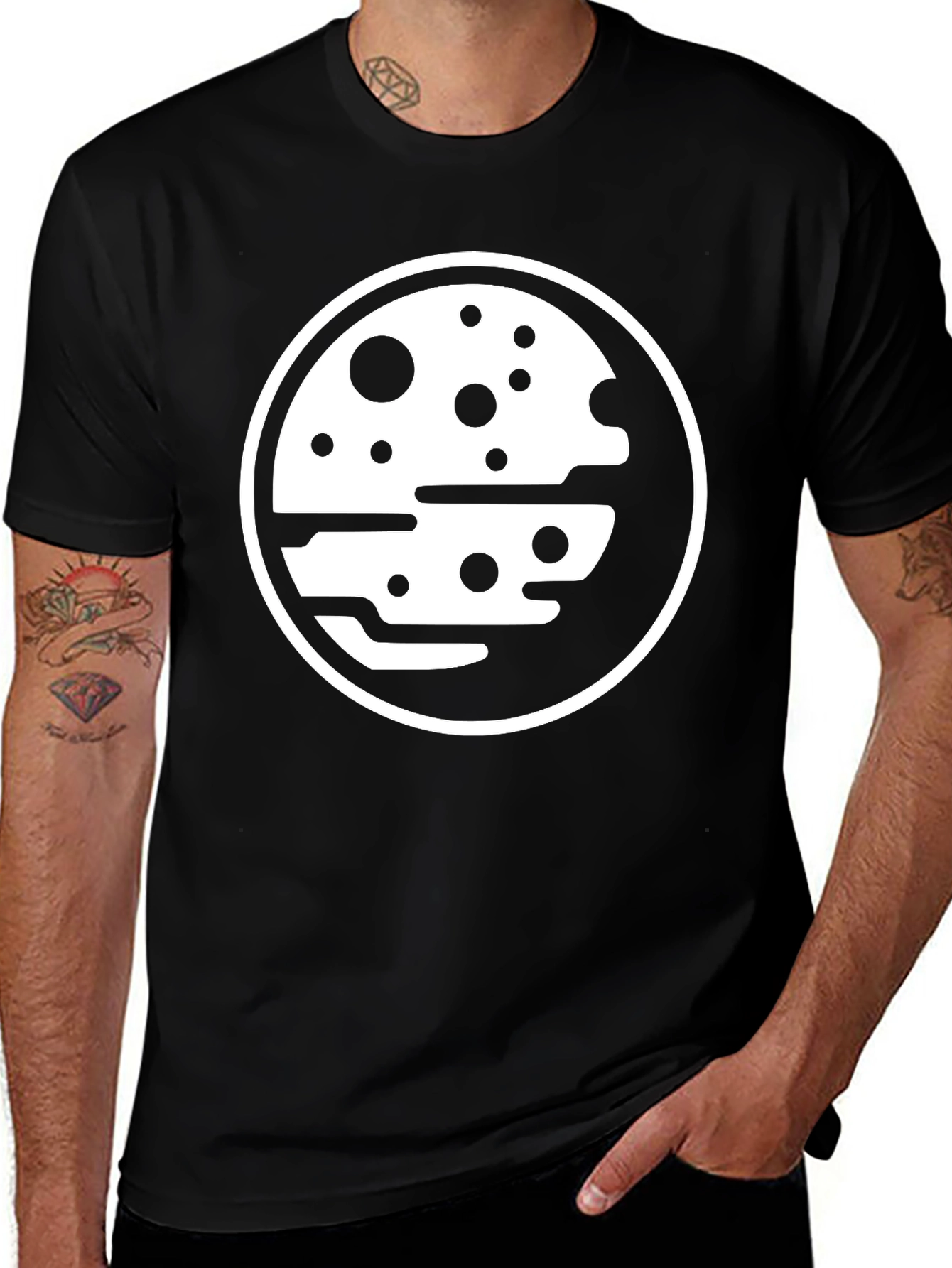 Variant 15 of Abstract Graphic Black T-Shirt