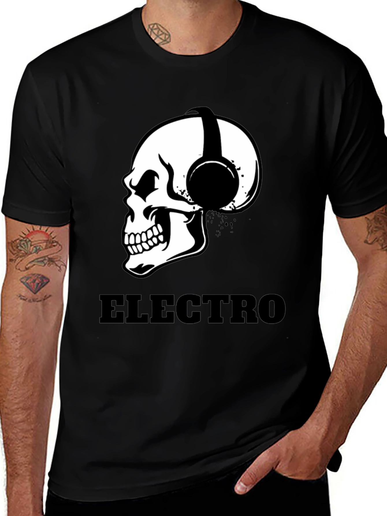Variant 28 of Electro Skull T-Shirt