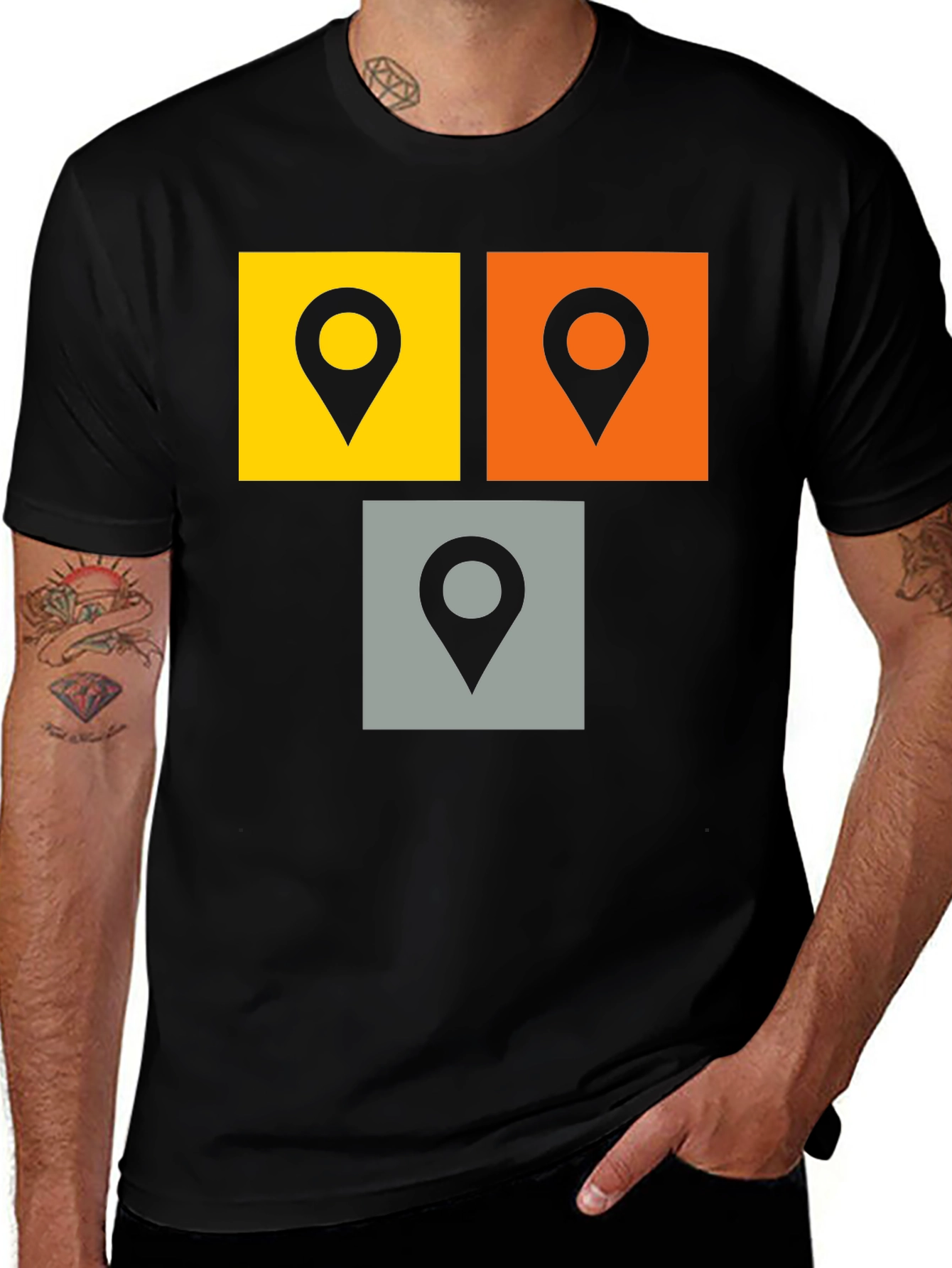 Variant 23 of Trendy Location Icons T-Shirt