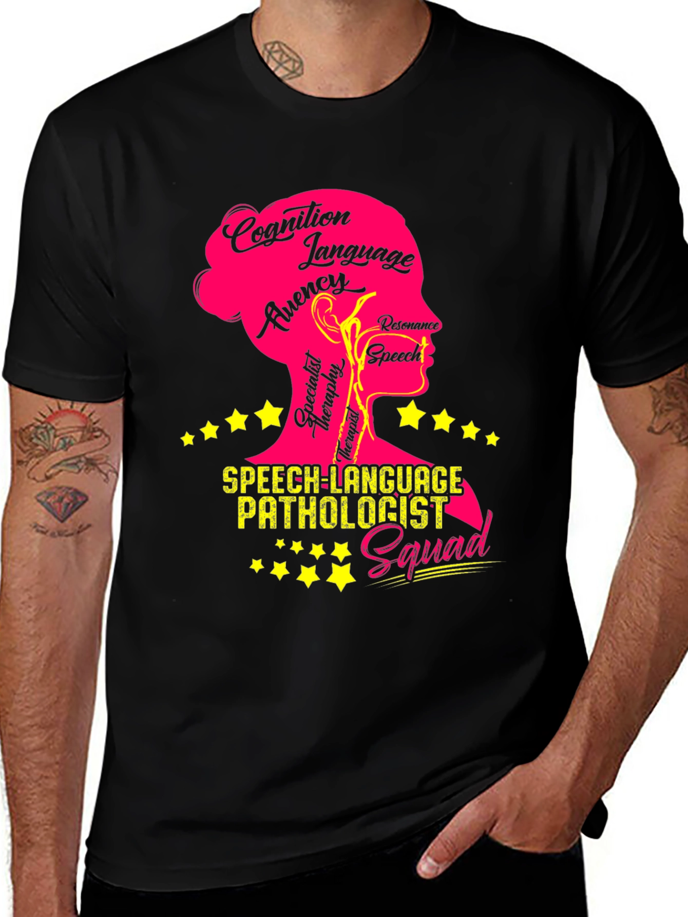 Variant 22 of Speech Language Pathologist Squad T-Shirt