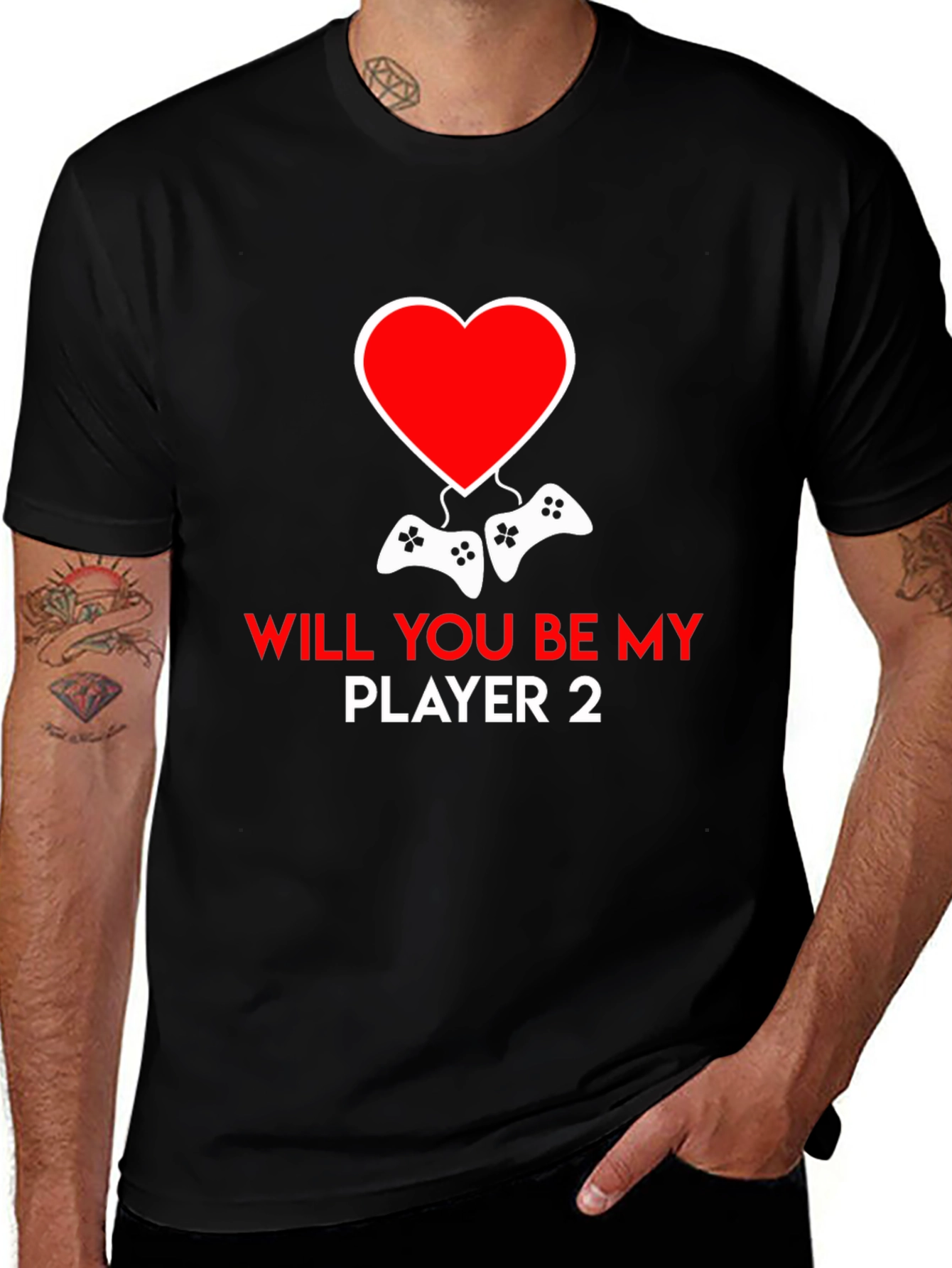 Variant 18 of Will You Be My Player 2 Valentine T-Shirt
