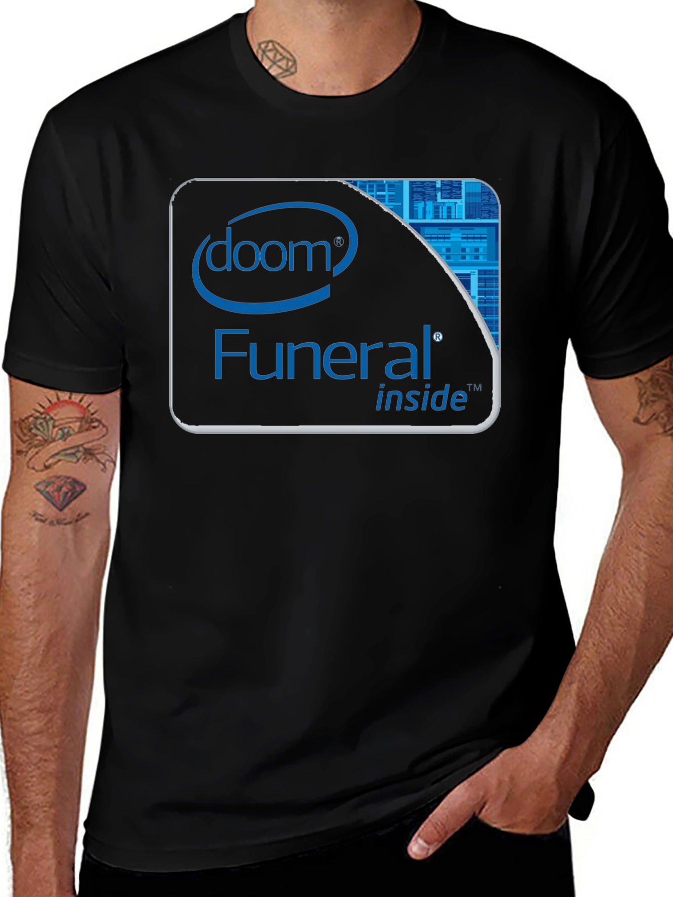 Variant 13 of Doom Funeral Inside Black T-Shirt