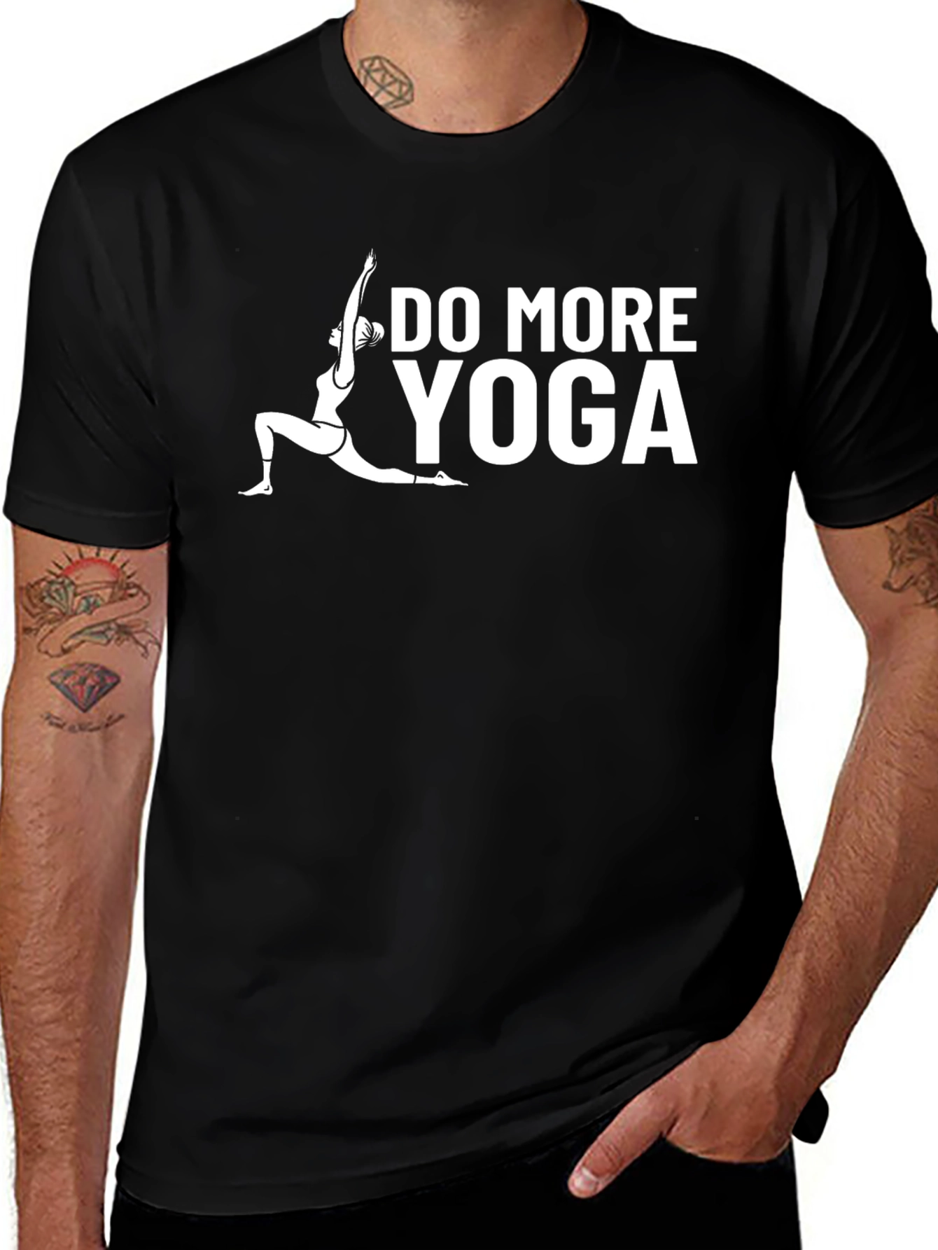 Variant 19 of Do More Yoga Graphic T-Shirt