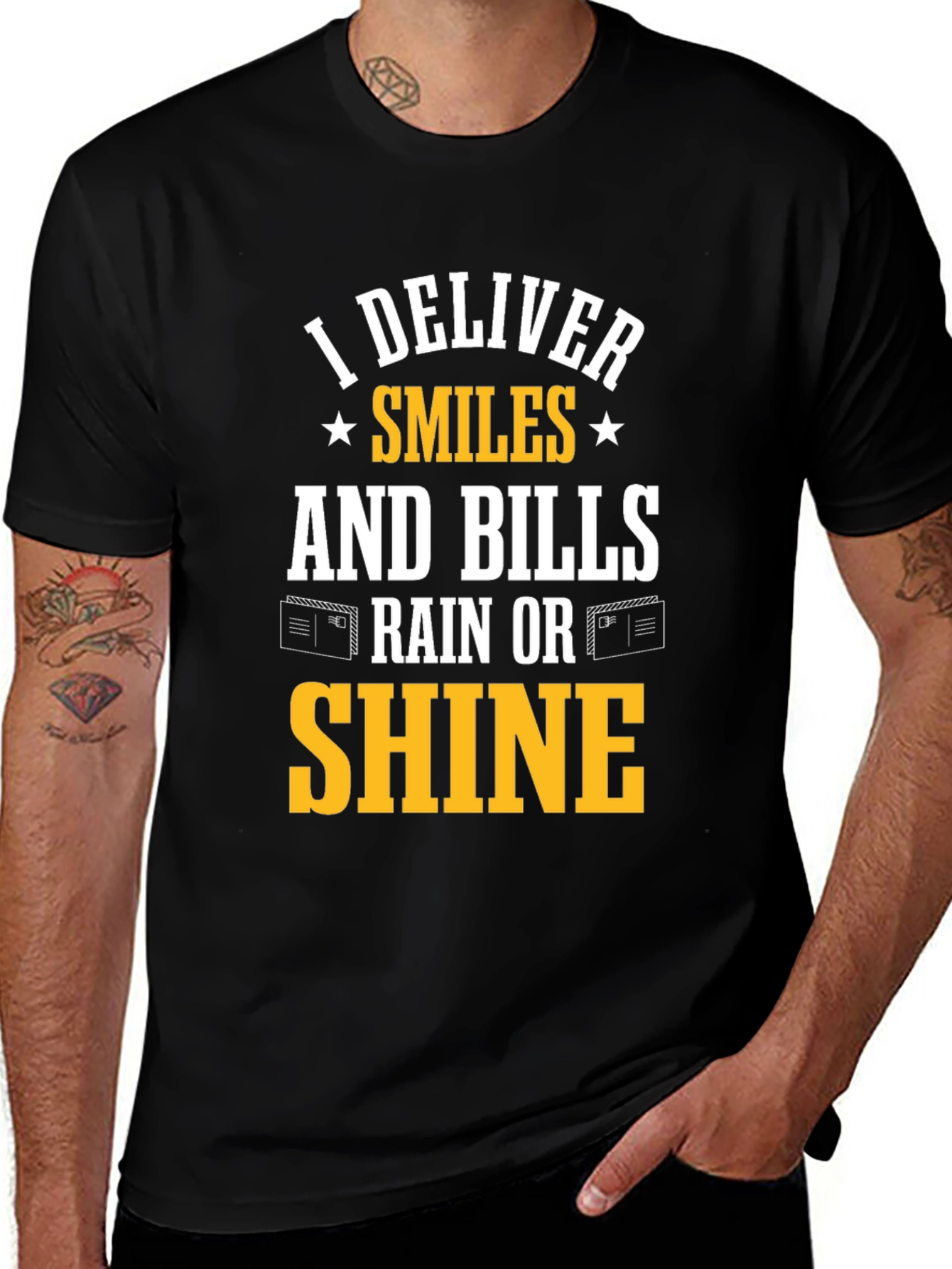 Variant 17 of I Deliver Smiles T-Shirt: Delivery Driver Apparel
