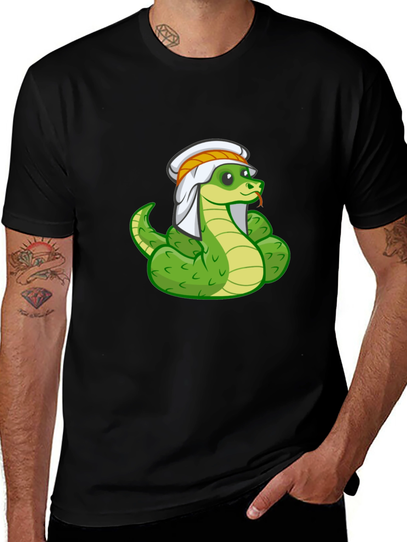 Variant 11 of Snake Charmer T-Shirt - Funny Cartoon Snake Tee