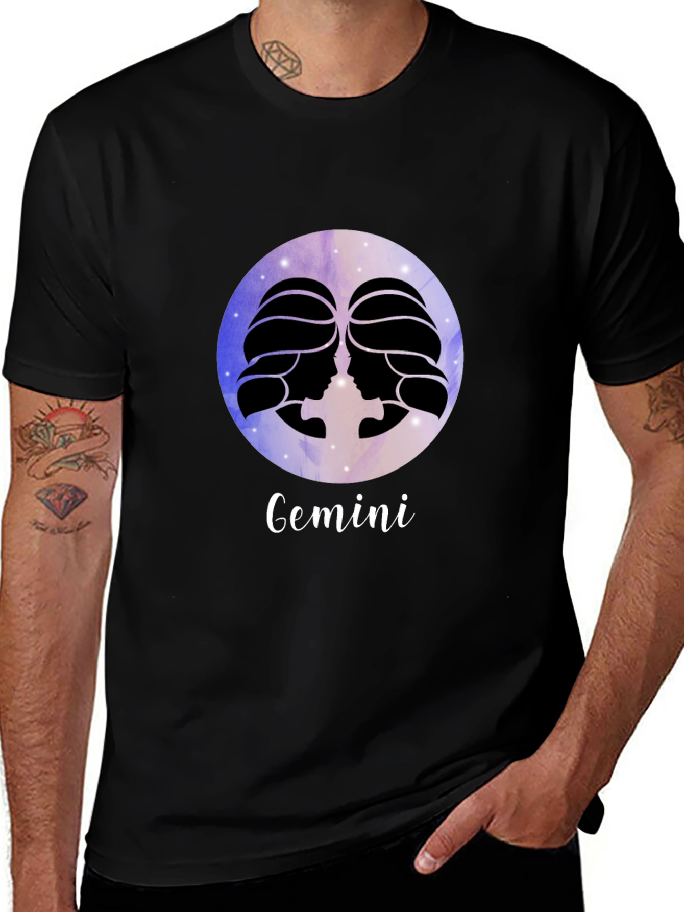 Variant 22 of Gemini Zodiac Black T-Shirt