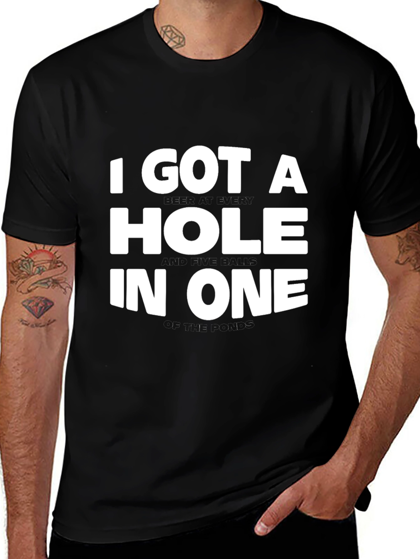 Variant 19 of Hole In One Graphic Tee - Golf Lover's T-Shirt