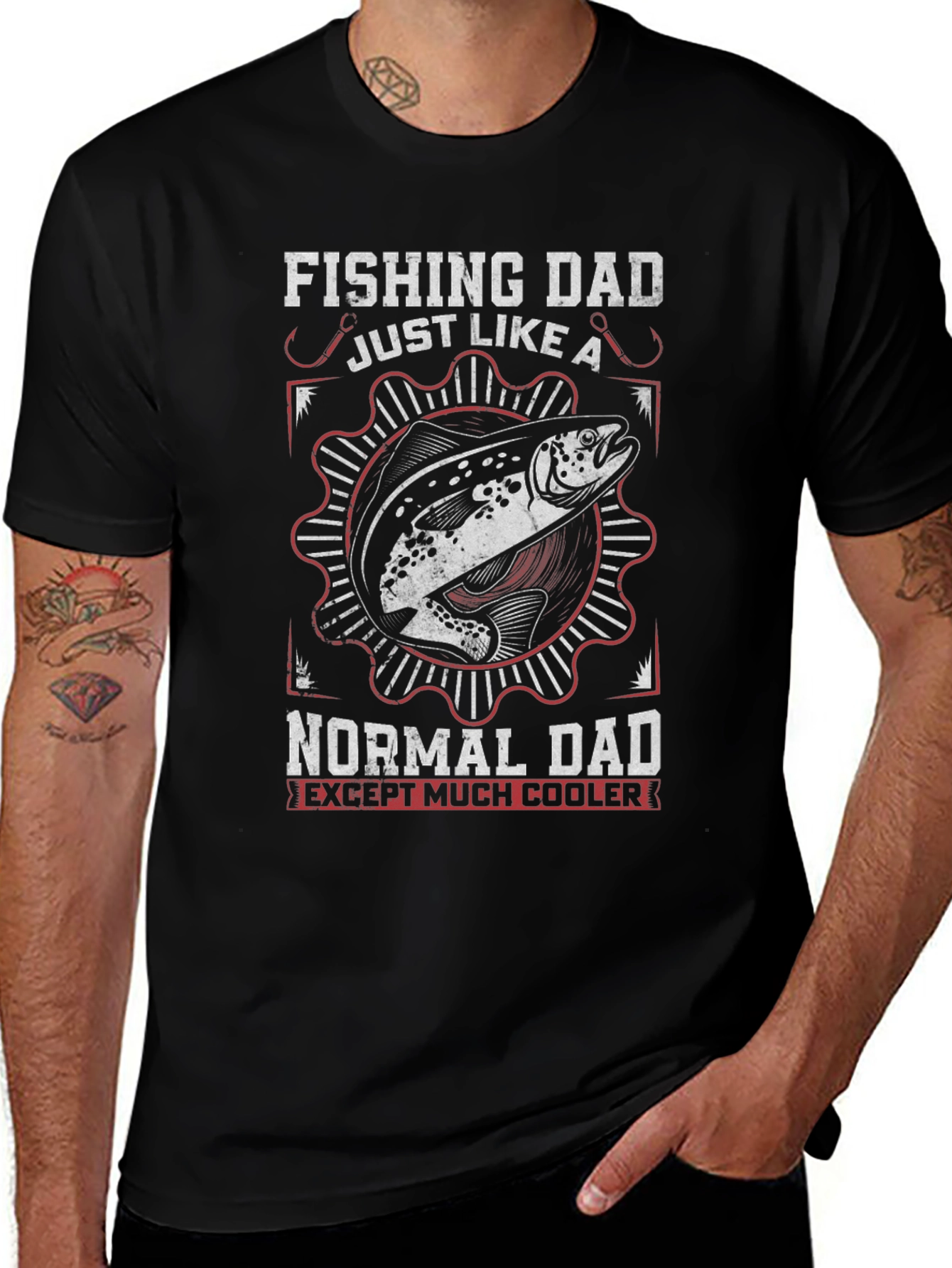 Variant 29 of Fishing Dad T-Shirt - Cool Fisherman Apparel