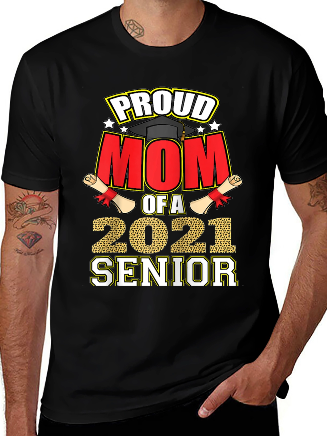 Variant 6 of Proud Mom of a 2021 Senior T-Shirt