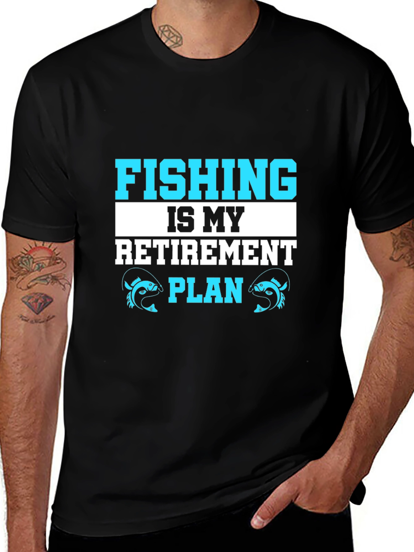 Variant 2 of Fishing Retirement Plan Graphic Tee