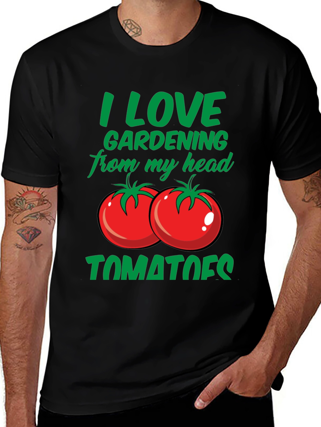 Variant 5 of I Love Gardening From My Head Tomatoes T-Shirt