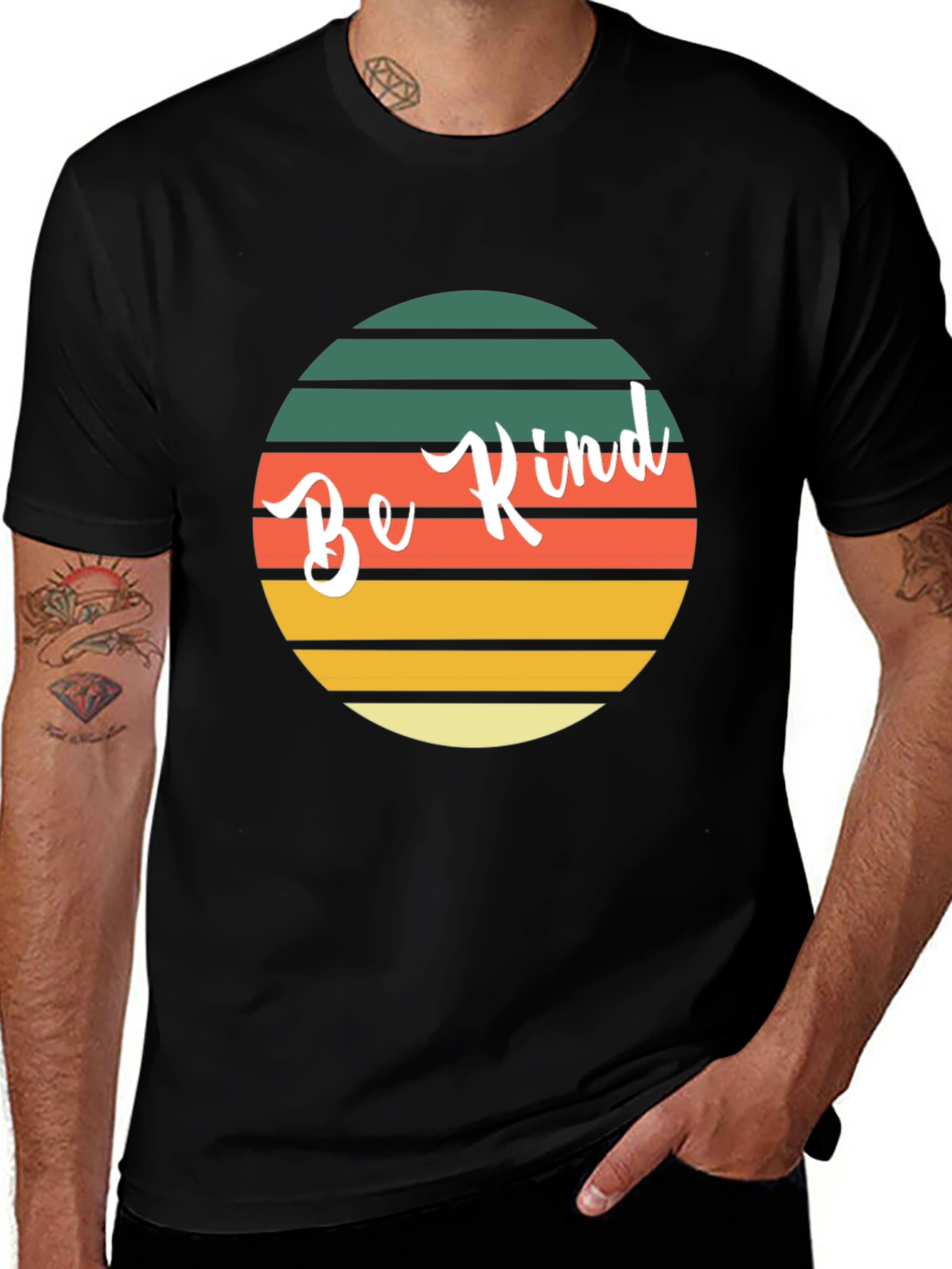 Variant 27 of Be Kind Retro Style Graphic Tee
