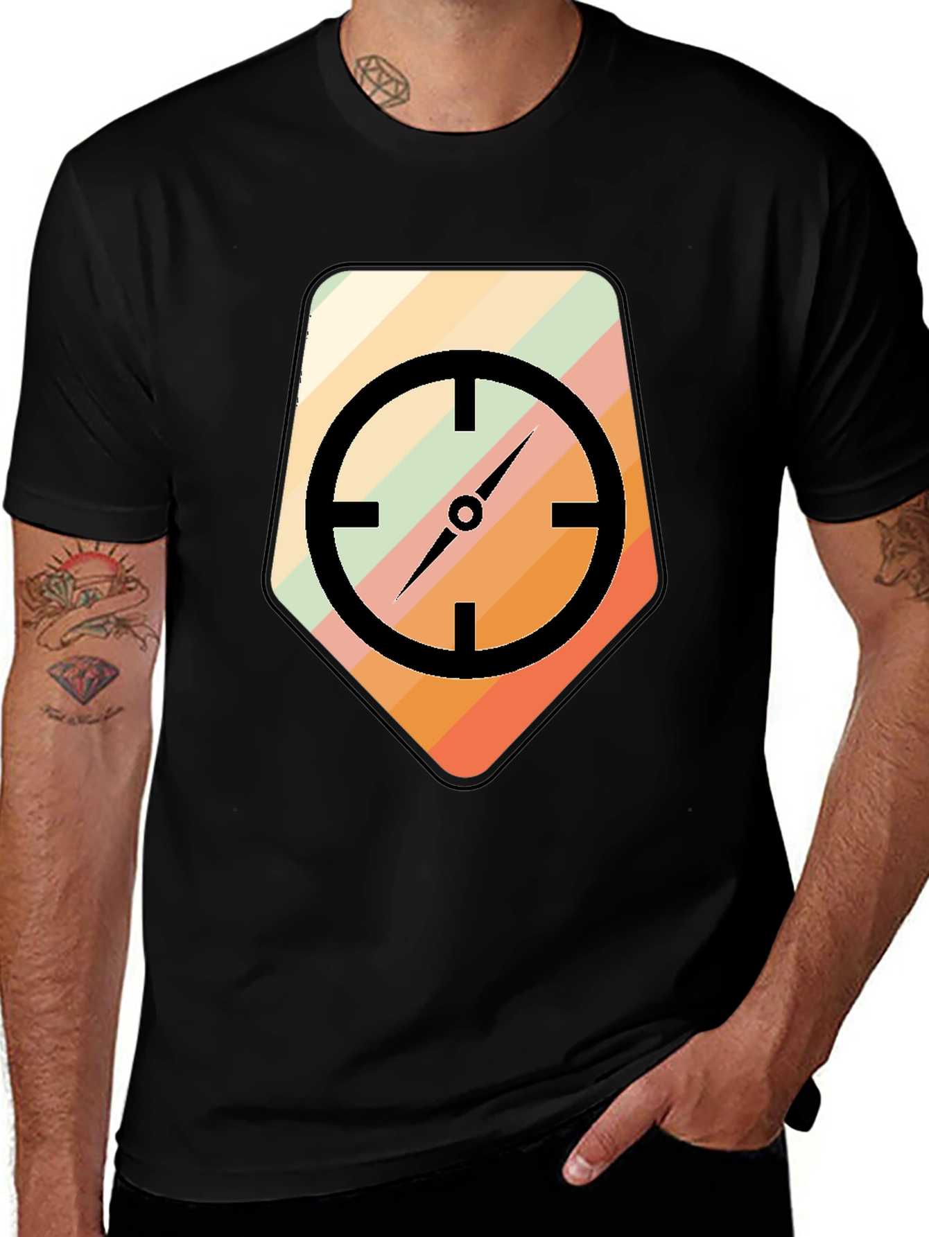 Variant 4 of Compass Graphic Tee - Stylish & Unique Design