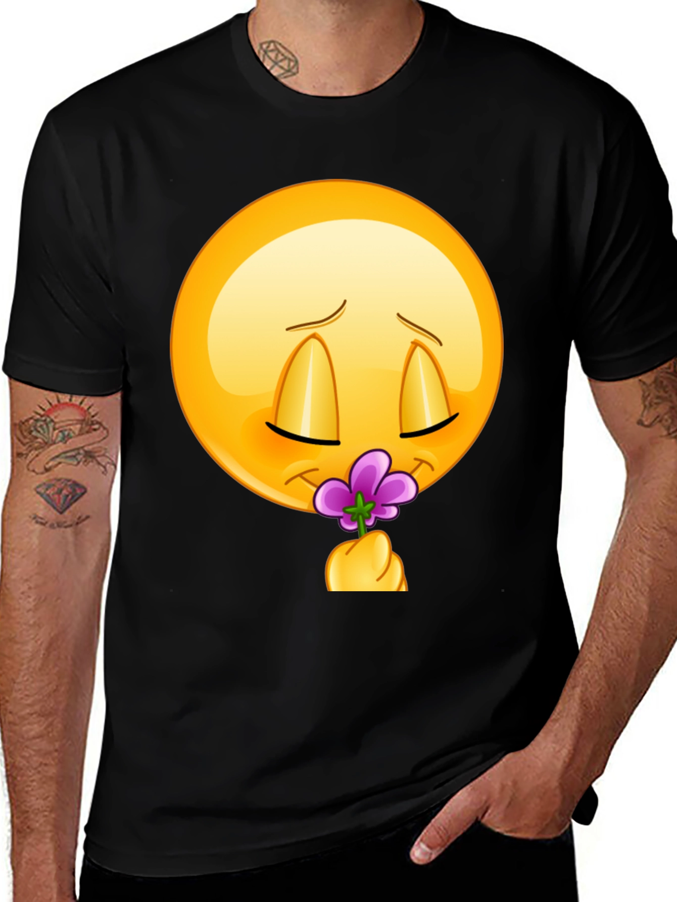 Variant 5 of Emoji Flower T-Shirt - Express Yourself!