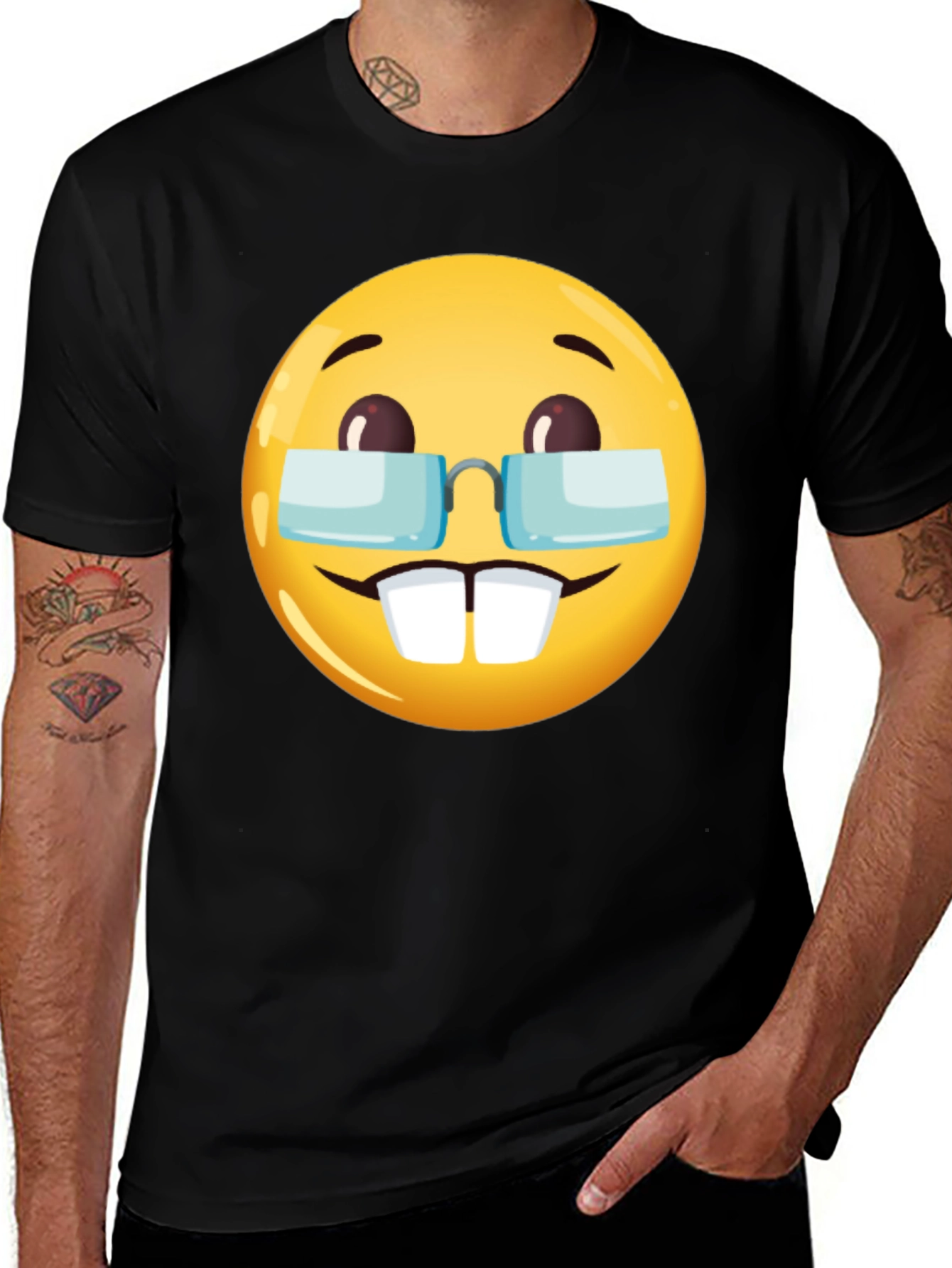 Variant 30 of Emoji Geek T-Shirt - Nerd Emoji Tee