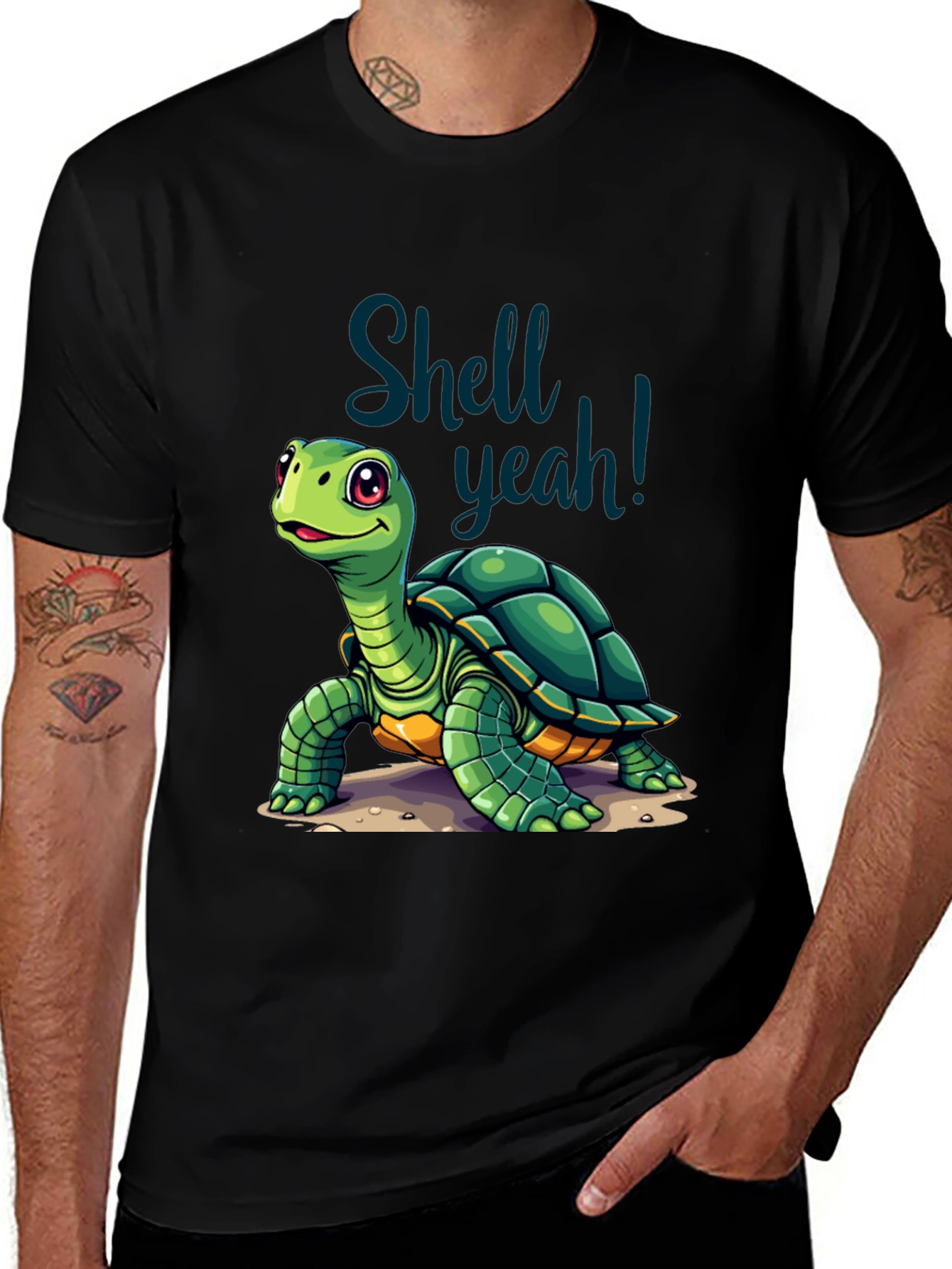 Variant 8 of Shell Yeah! Turtle Graphic T-Shirt