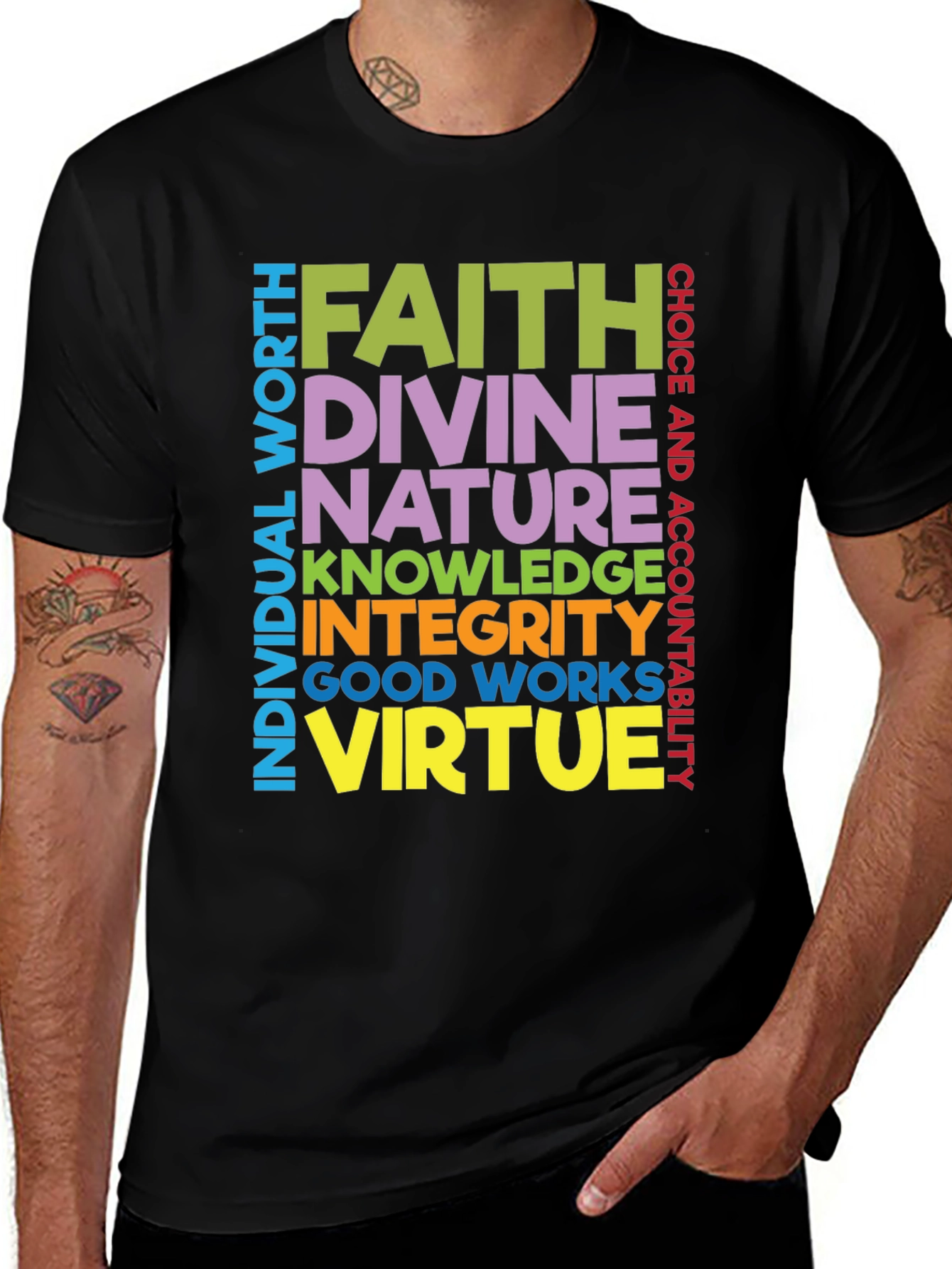 Faith Virtue T-Shirt - Inspirational Graphic Tee