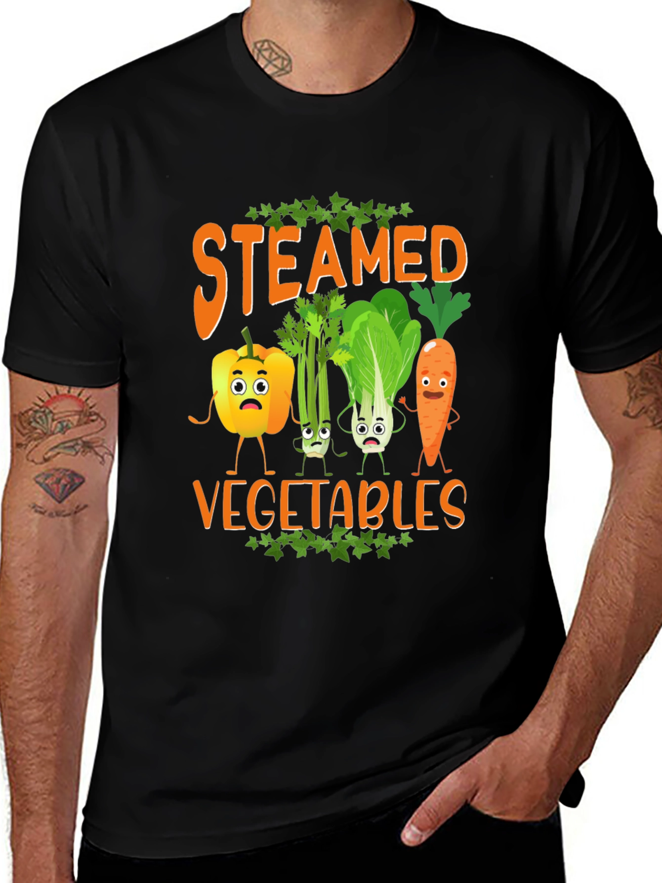 Variant 4 of Steamed Vegetables Graphic T-Shirt