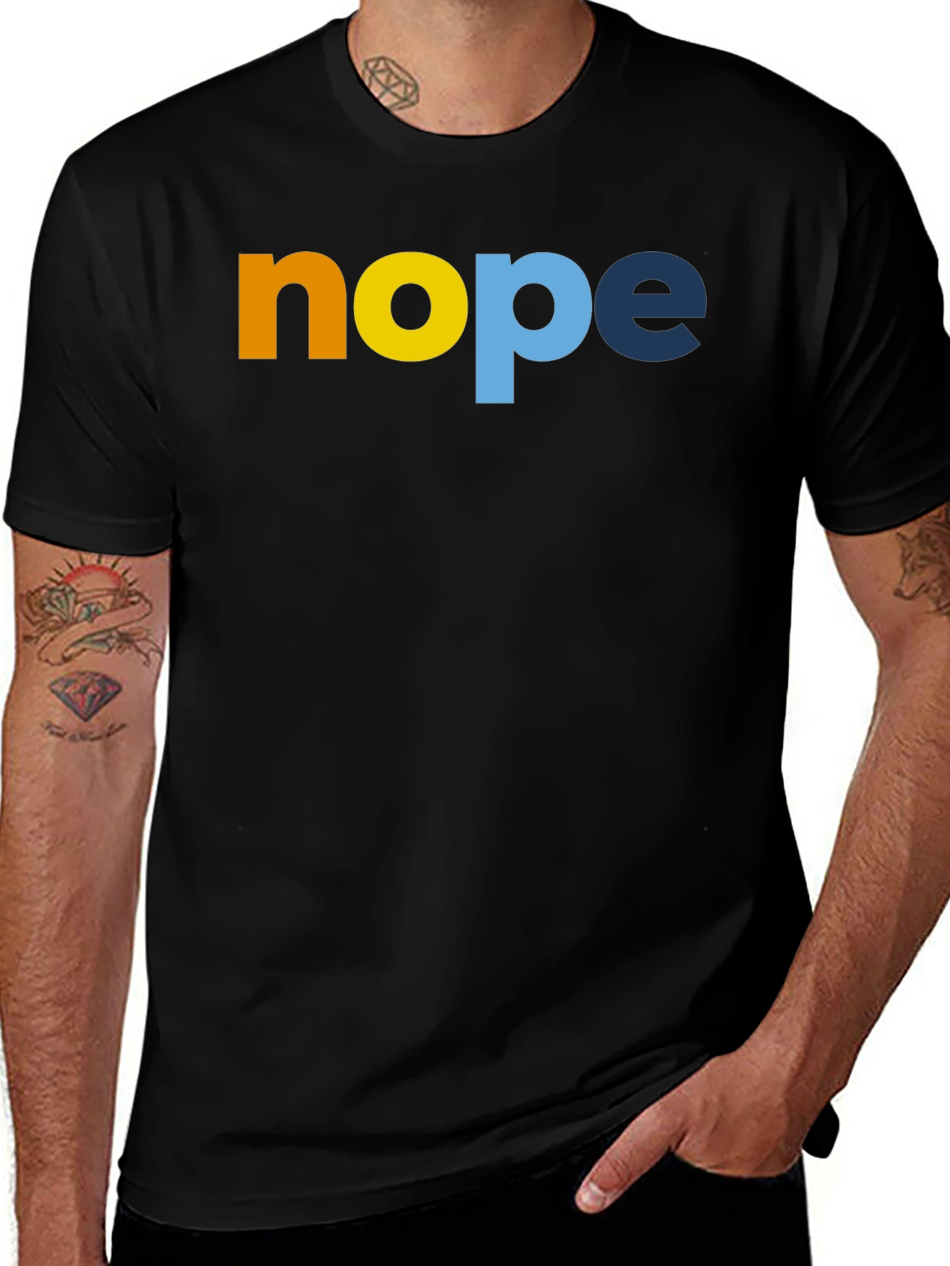 Variant 22 of Nope Graphic Tee - Men's Short Sleeve Crew Neck