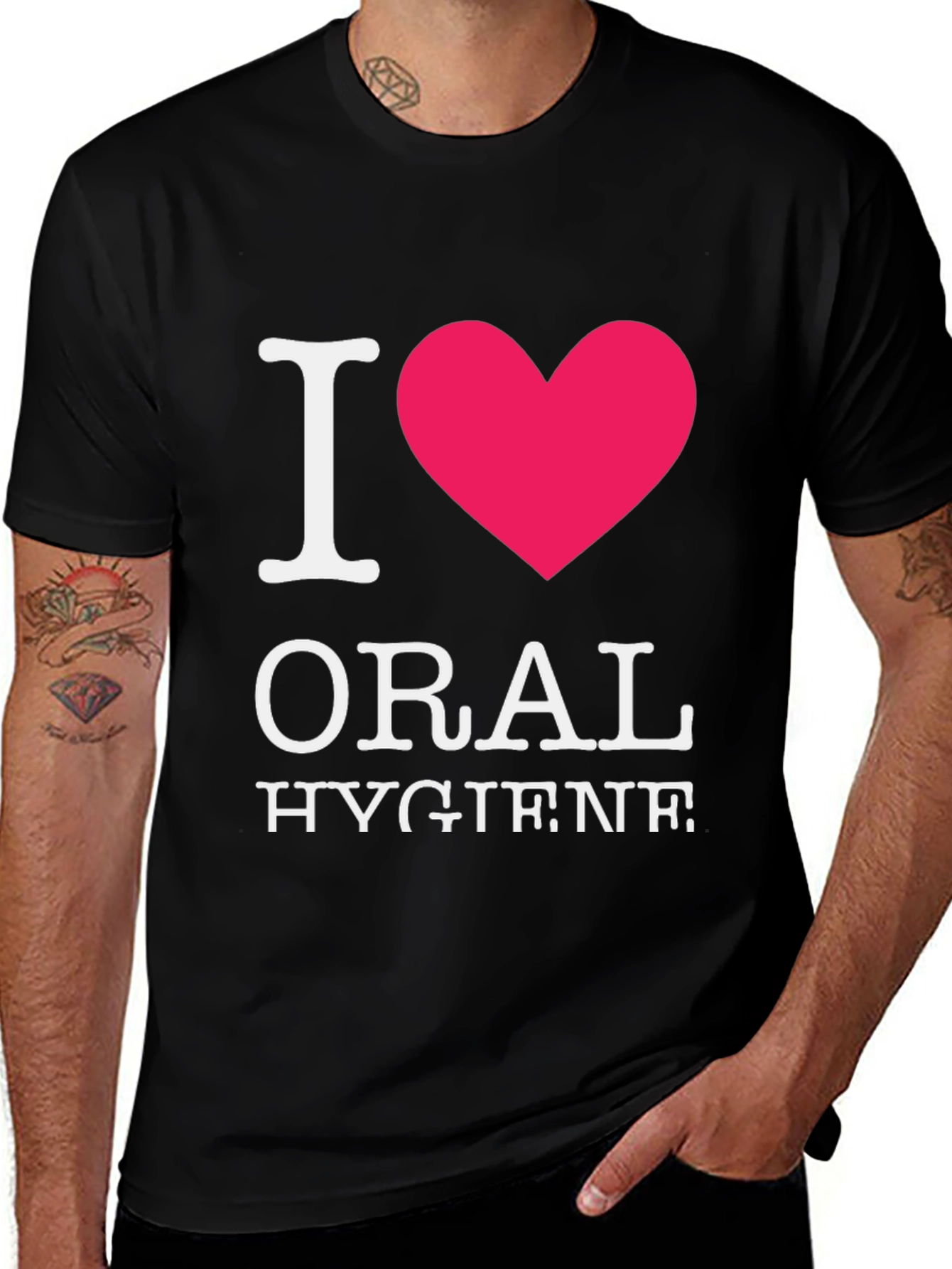 Variant 15 of I Love Oral Hygiene Funny T-Shirt
