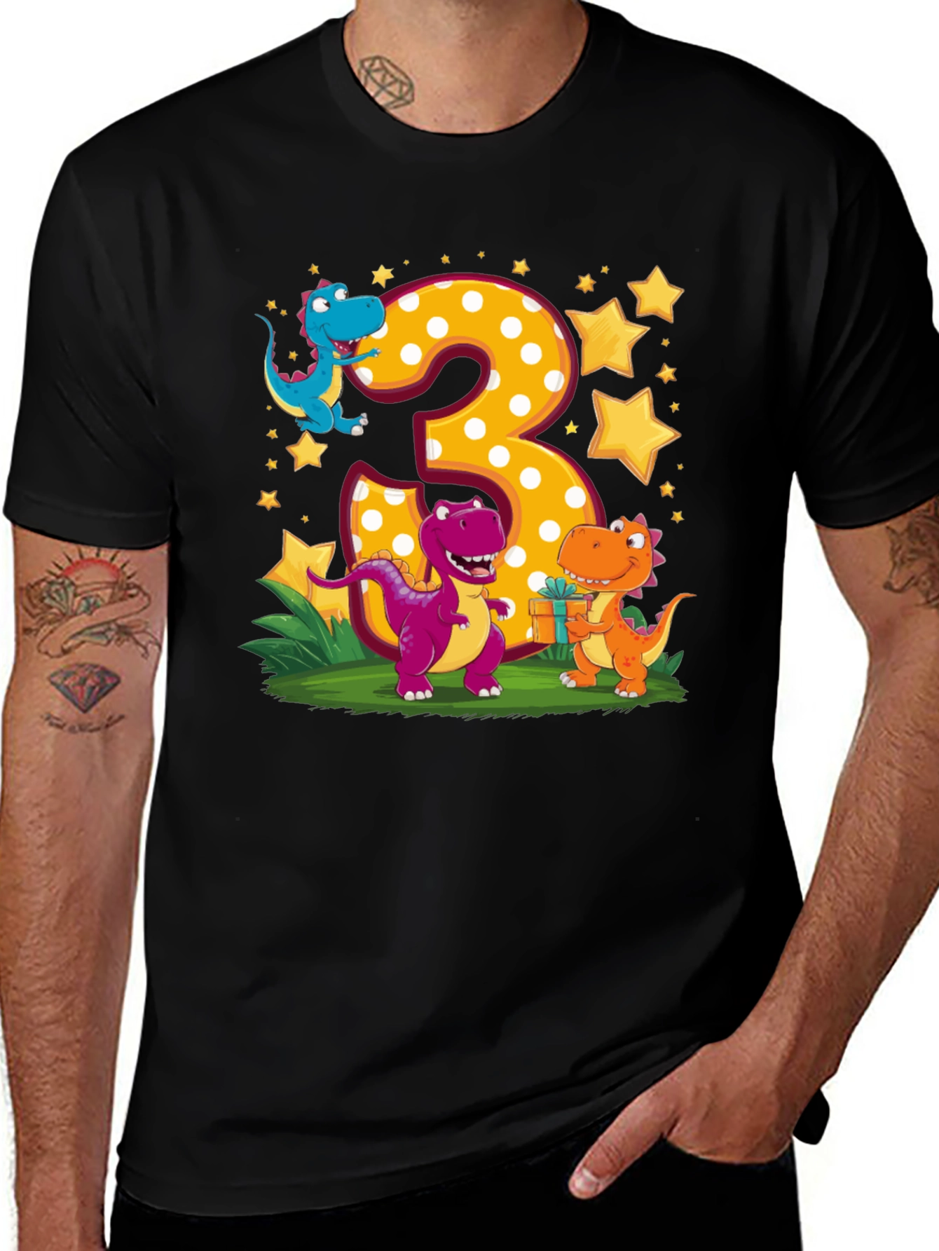 Dinosaur 3rd Birthday Party T-Shirt