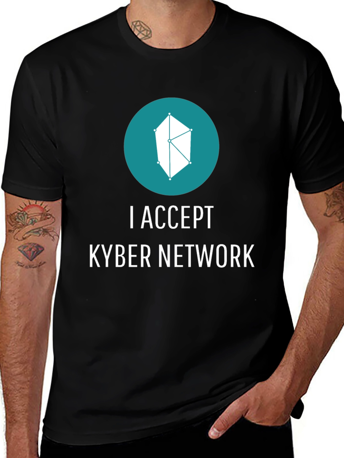 I Accept Kyber Network T-Shirt - Crypto Enthusiast Tee
