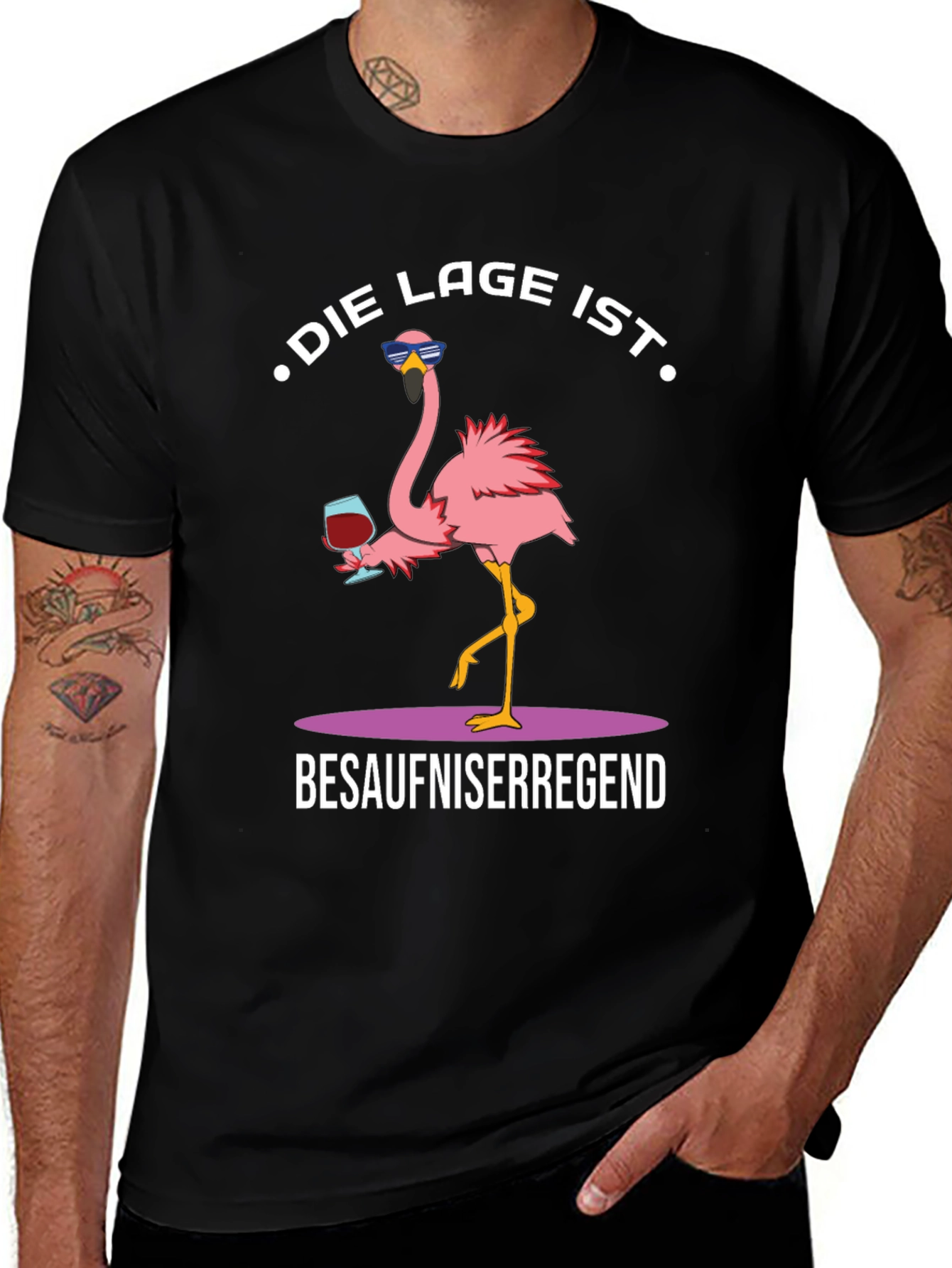 Variant 12 of Humorous Flamingo Graphic T-Shirt