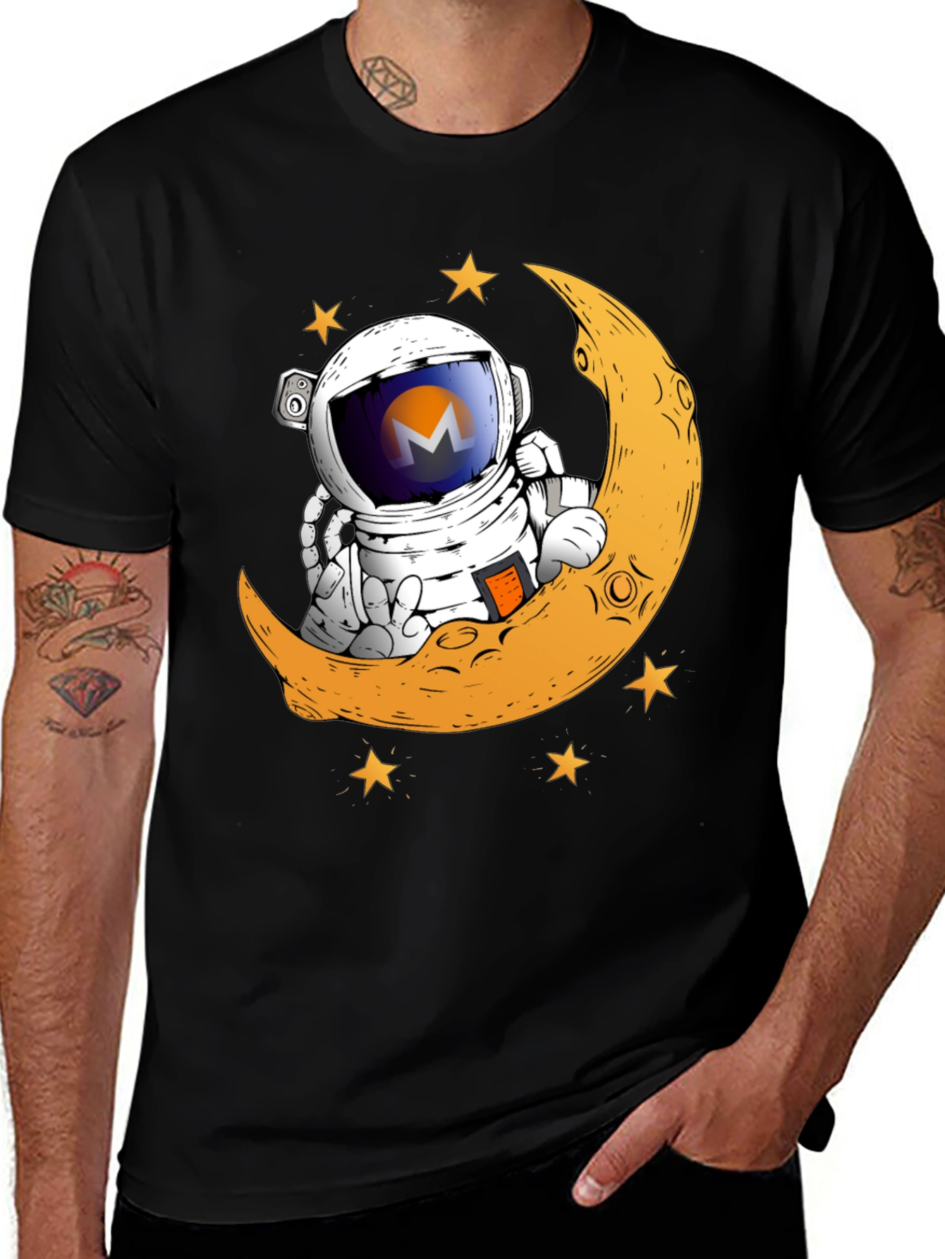 Variant 29 of Astronaut Moon Graphic Tee