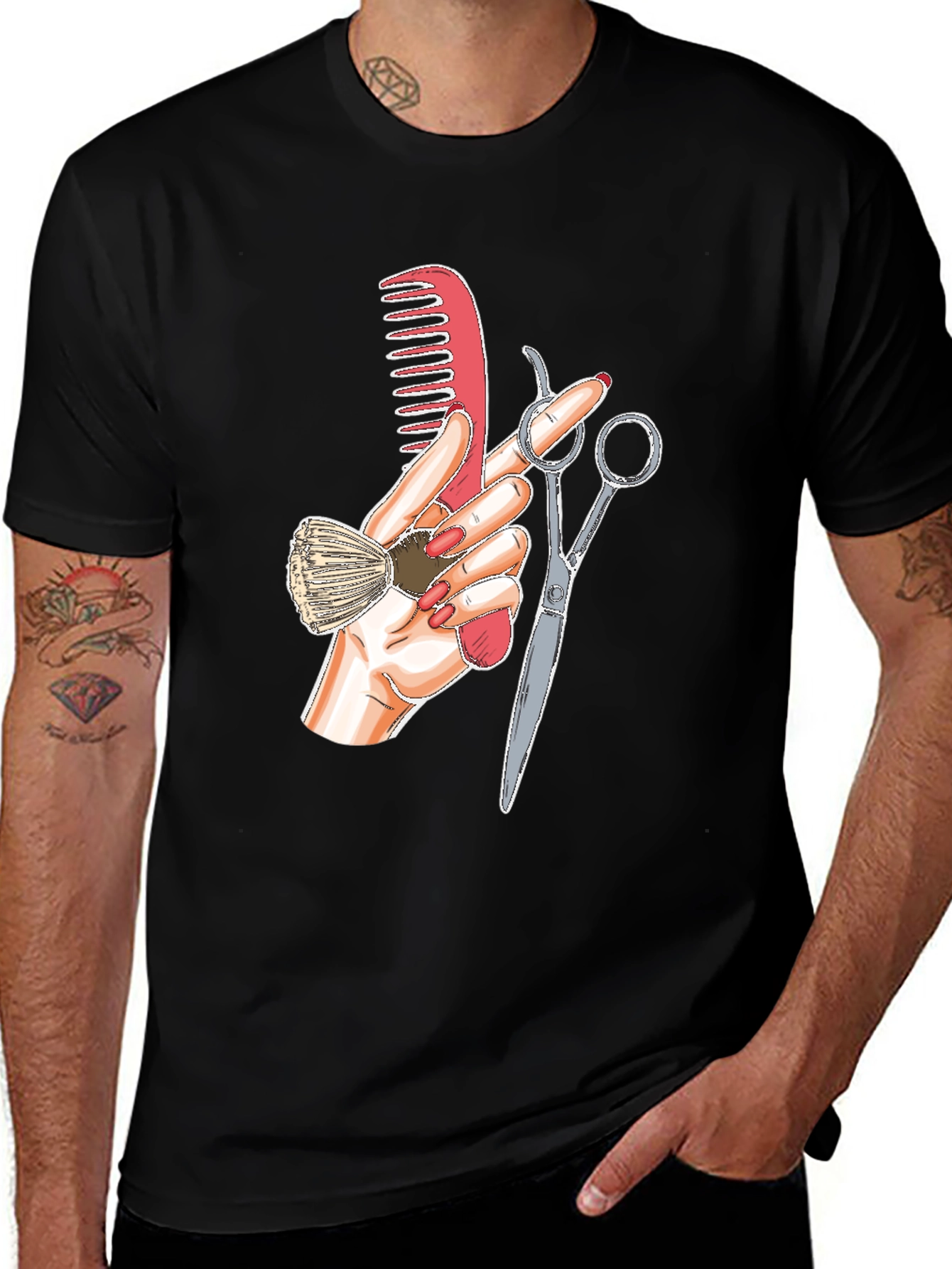 Variant 3 of Barber Tools Graphic Tee