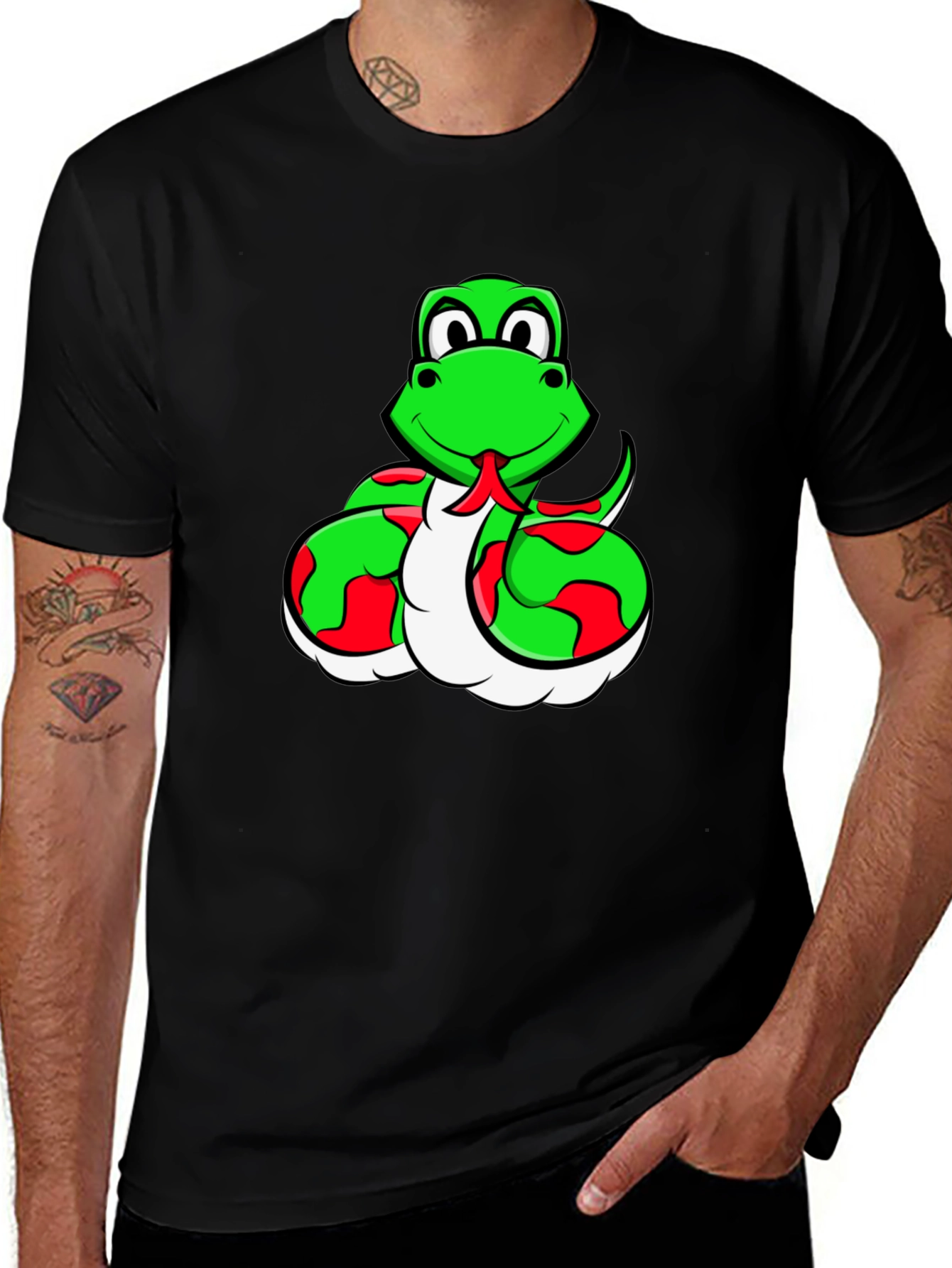 Variant 10 of Snake Cartoon Graphic Tee