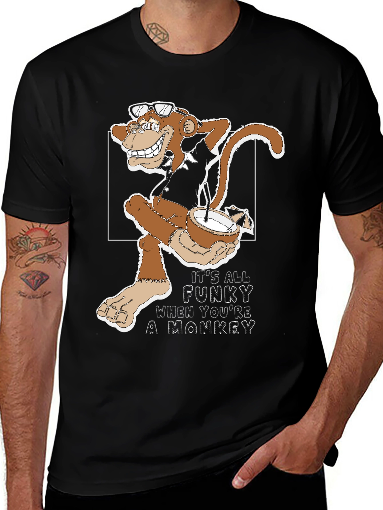 Variant 21 of Funky Monkey T-Shirt - Unique Graphic Tee