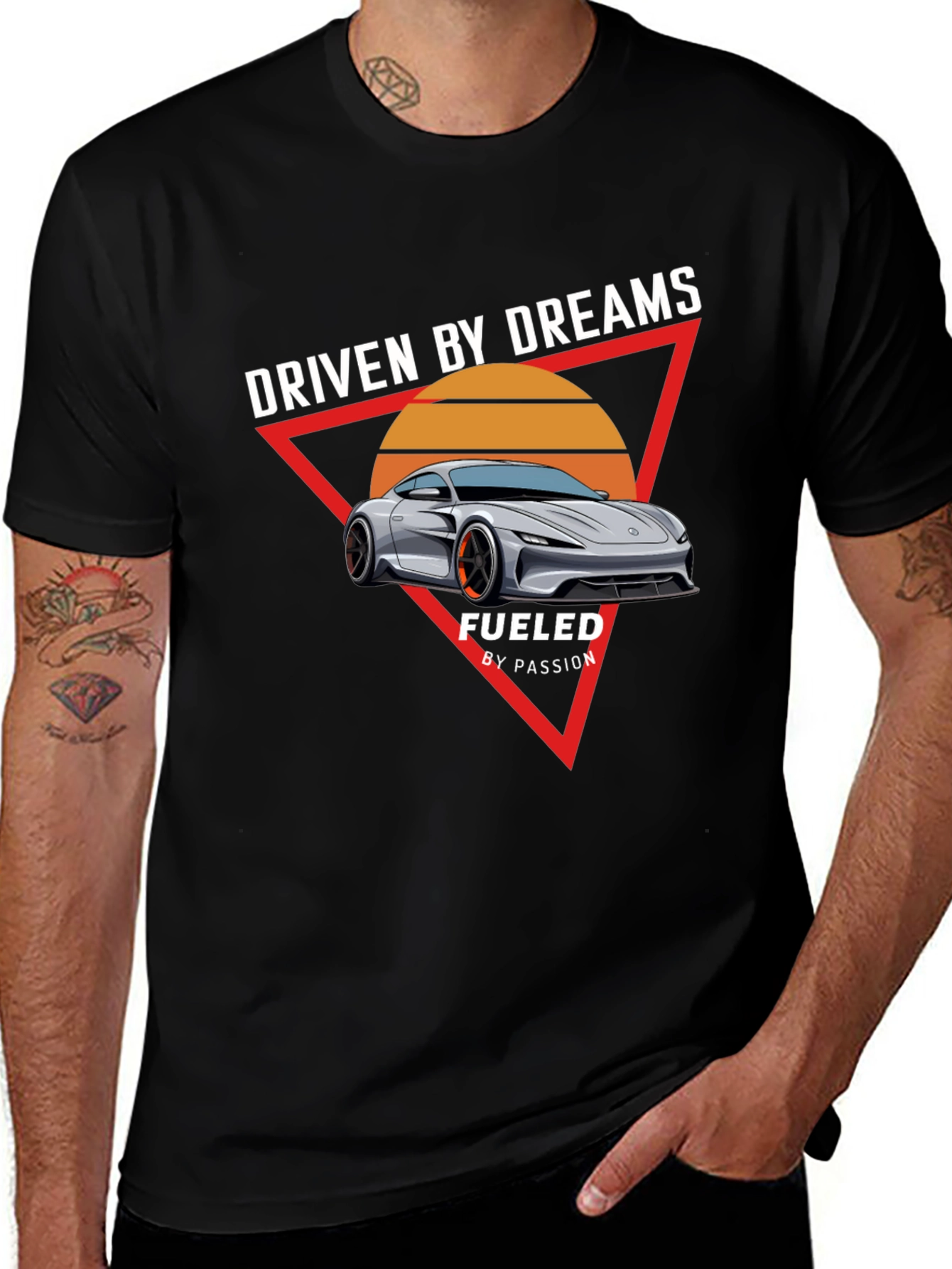Variant 21 of Driven by Dreams Graphic Tee - Black T-Shirt