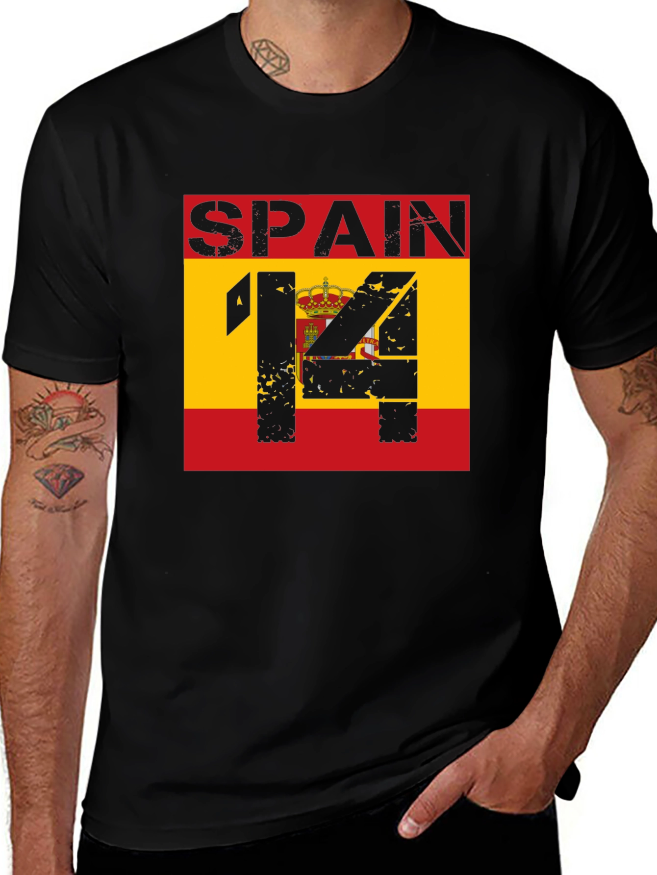 Spain Flag T-Shirt Number 14