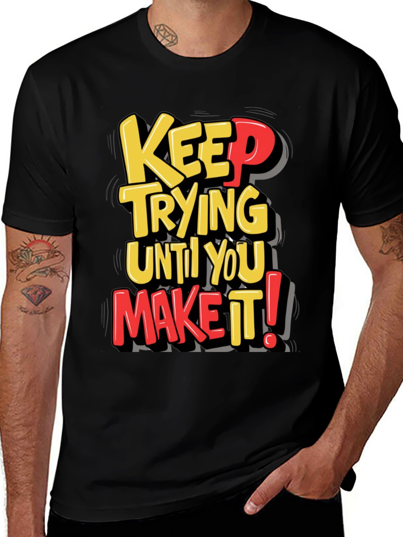 Variant 2 of Keep Trying Men's T-Shirt