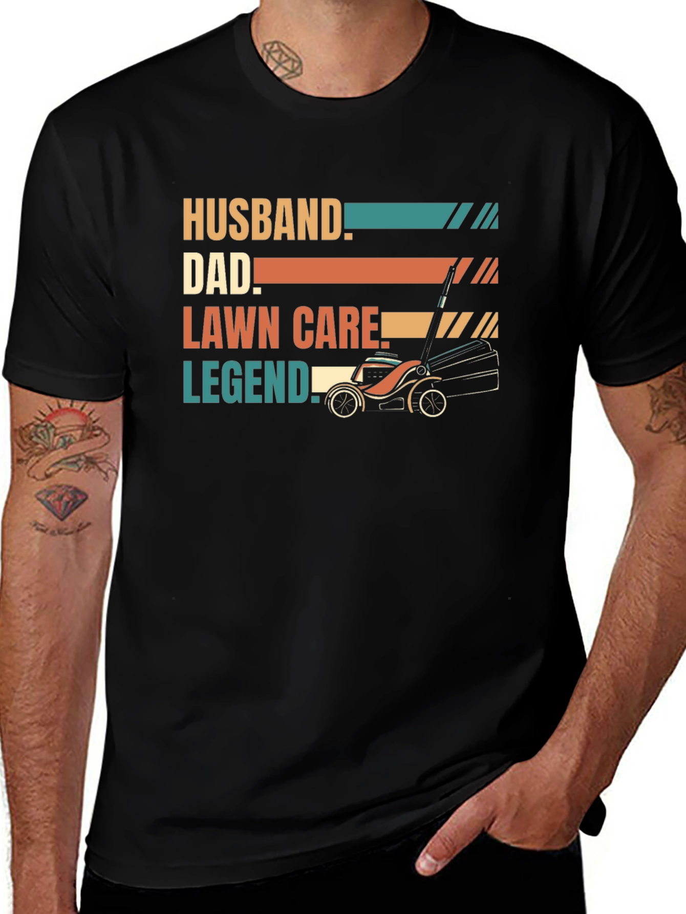 Variant 6 of Husband Dad Lawn Care Legend T-Shirt