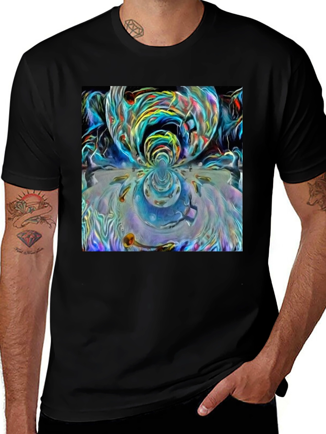 Variant 15 of Surreal Art Graphic Tee - Modern Abstract Design