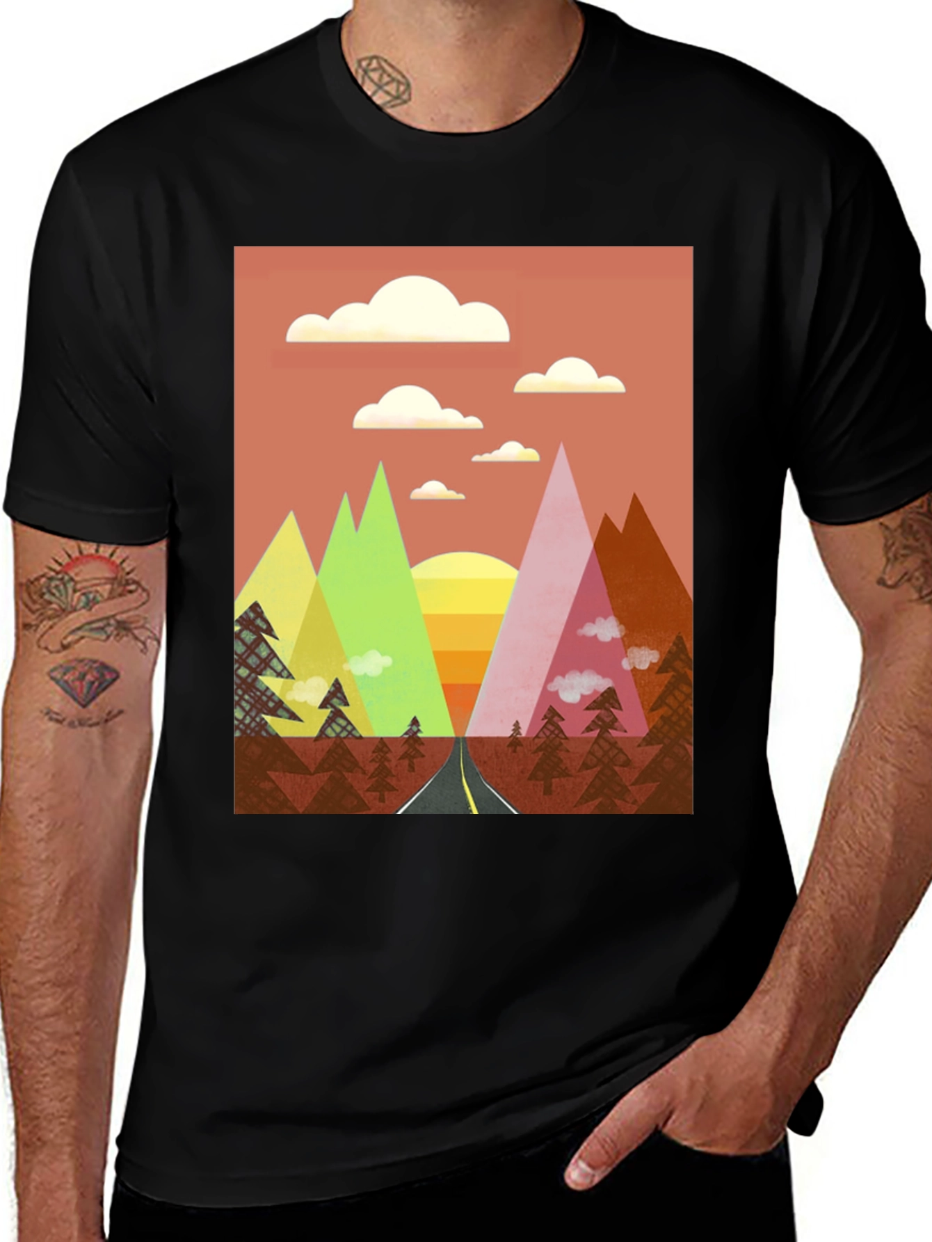 Variant 21 of Mountains Road Trip Graphic Tee