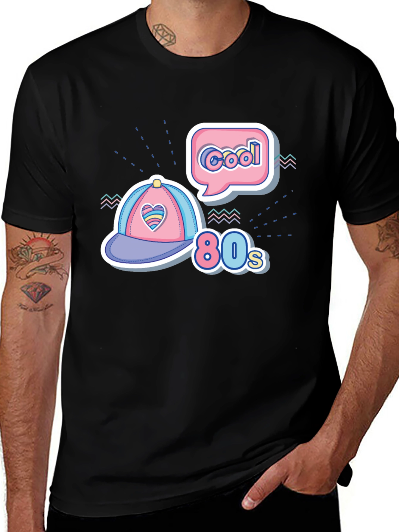 Variant 17 of Retro '80s Cool Graphic T-Shirt