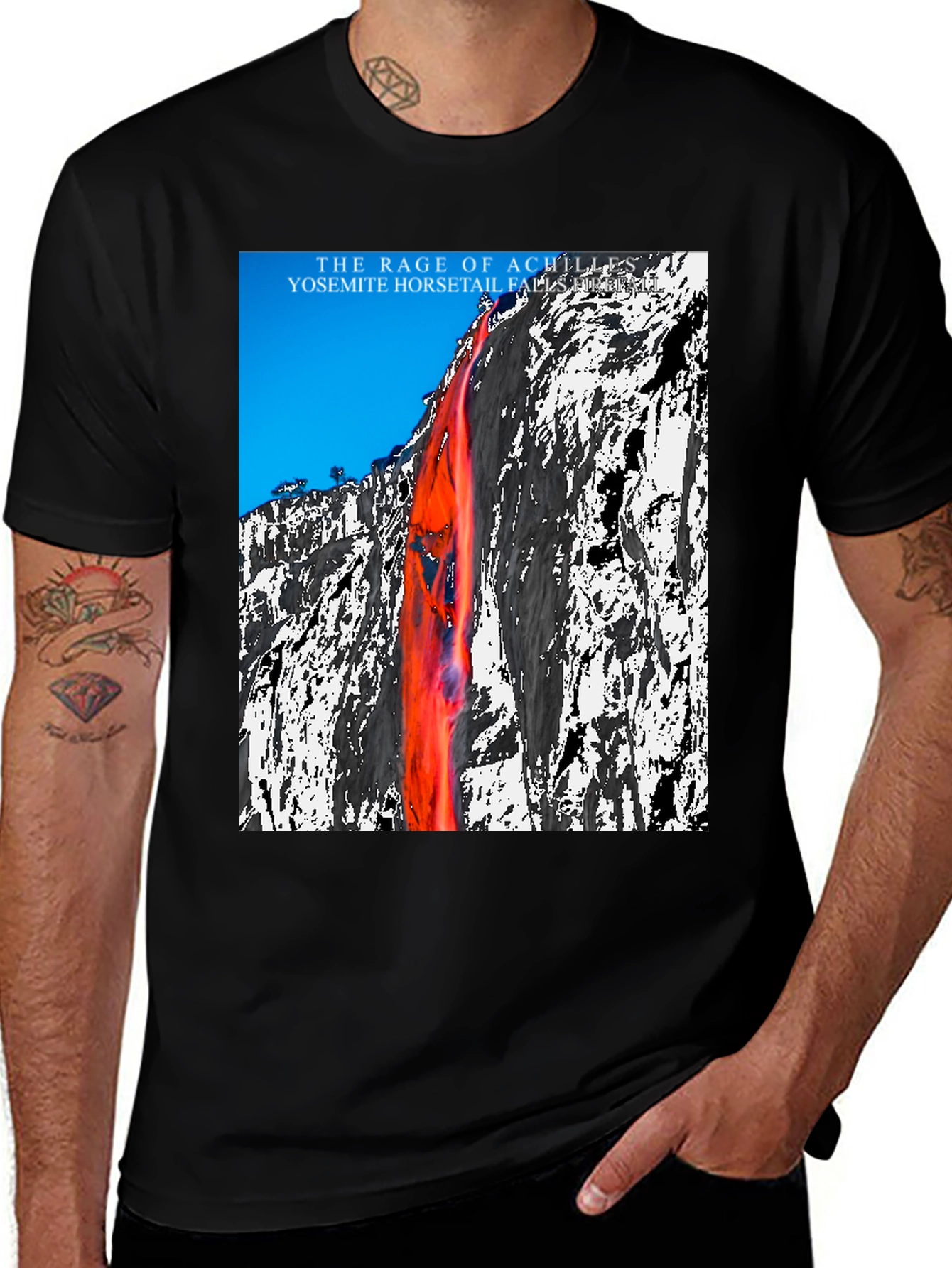 Variant 17 of Rage of Achilles Yosemite Falls Graphic Tee
