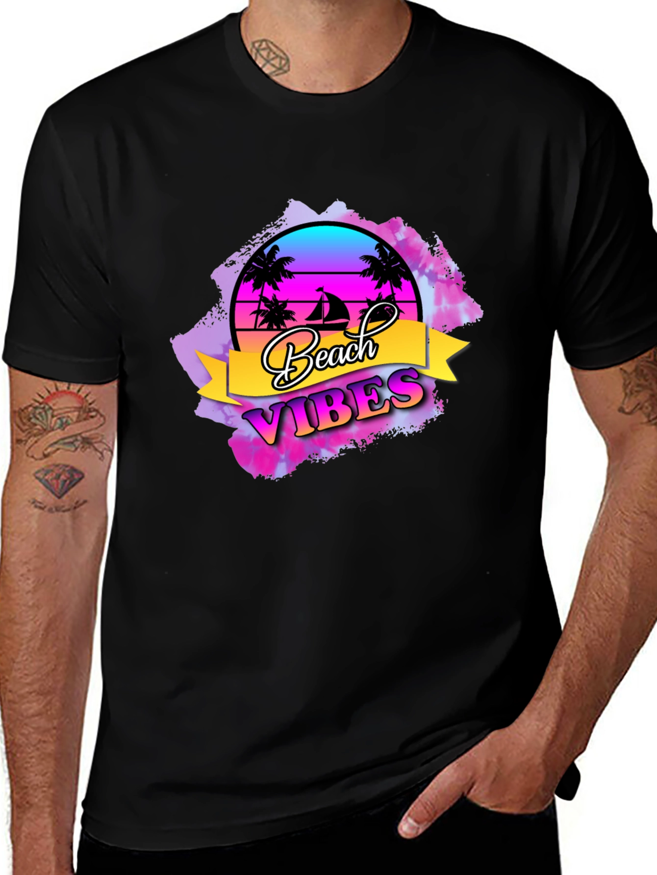 Beach Vibes T-Shirt - Retro Summer Tee