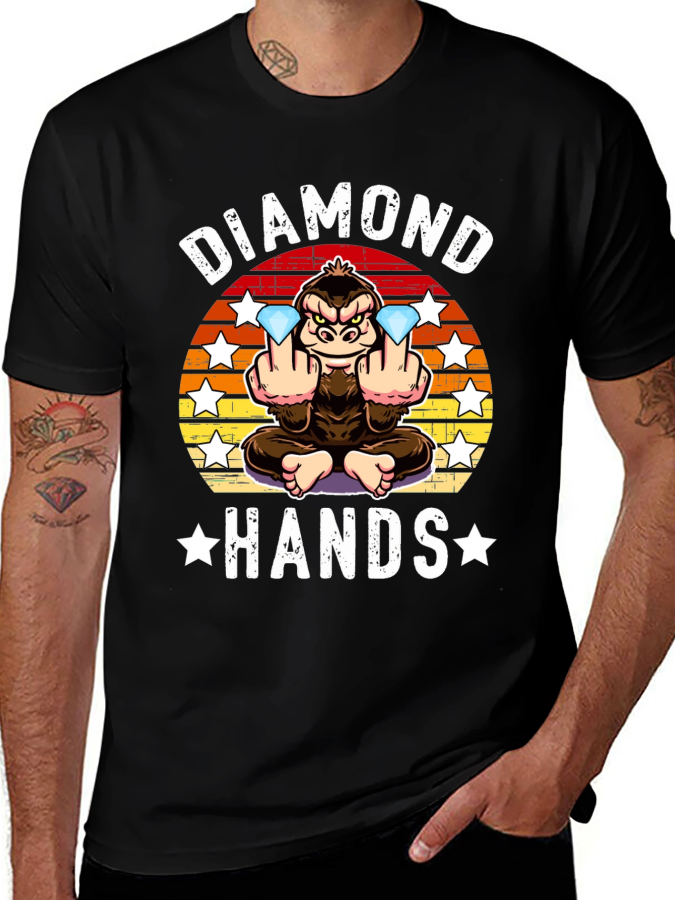 Variant 11 of Diamond Hands Gorilla T-Shirt