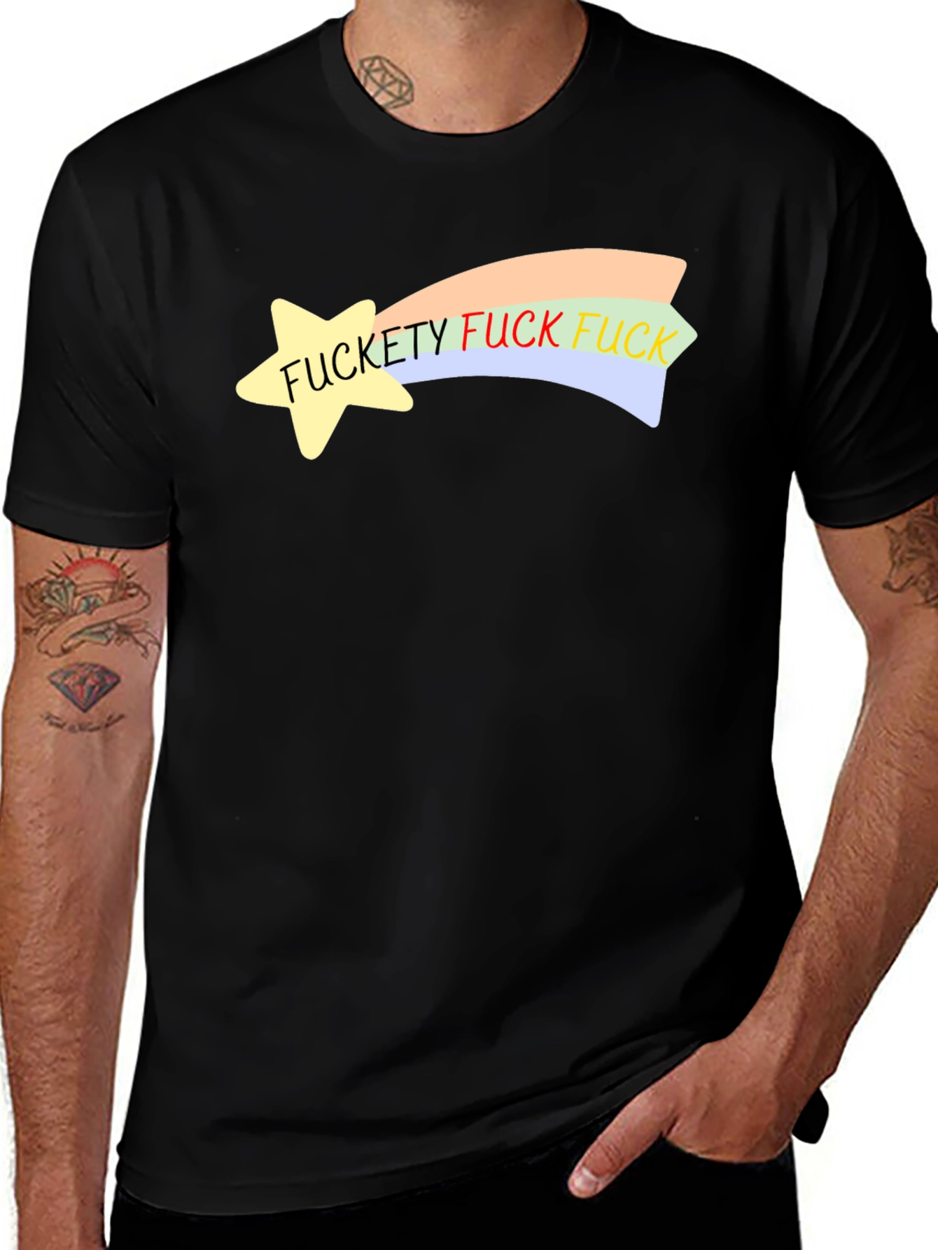 Variant 3 of FUCKETY FUCK FUCK Star Shooting T-Shirt