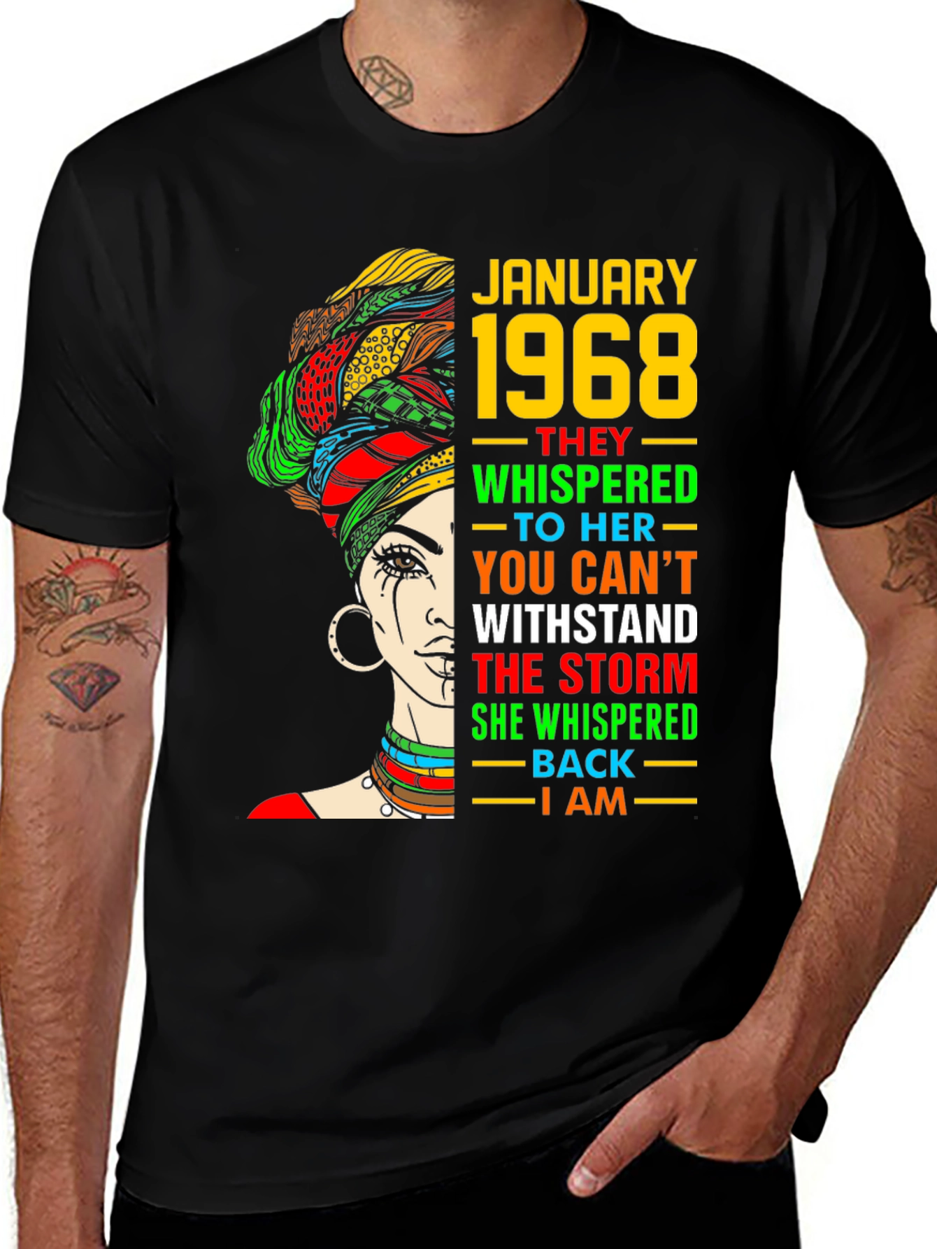 January 1968 Black Woman T-Shirt