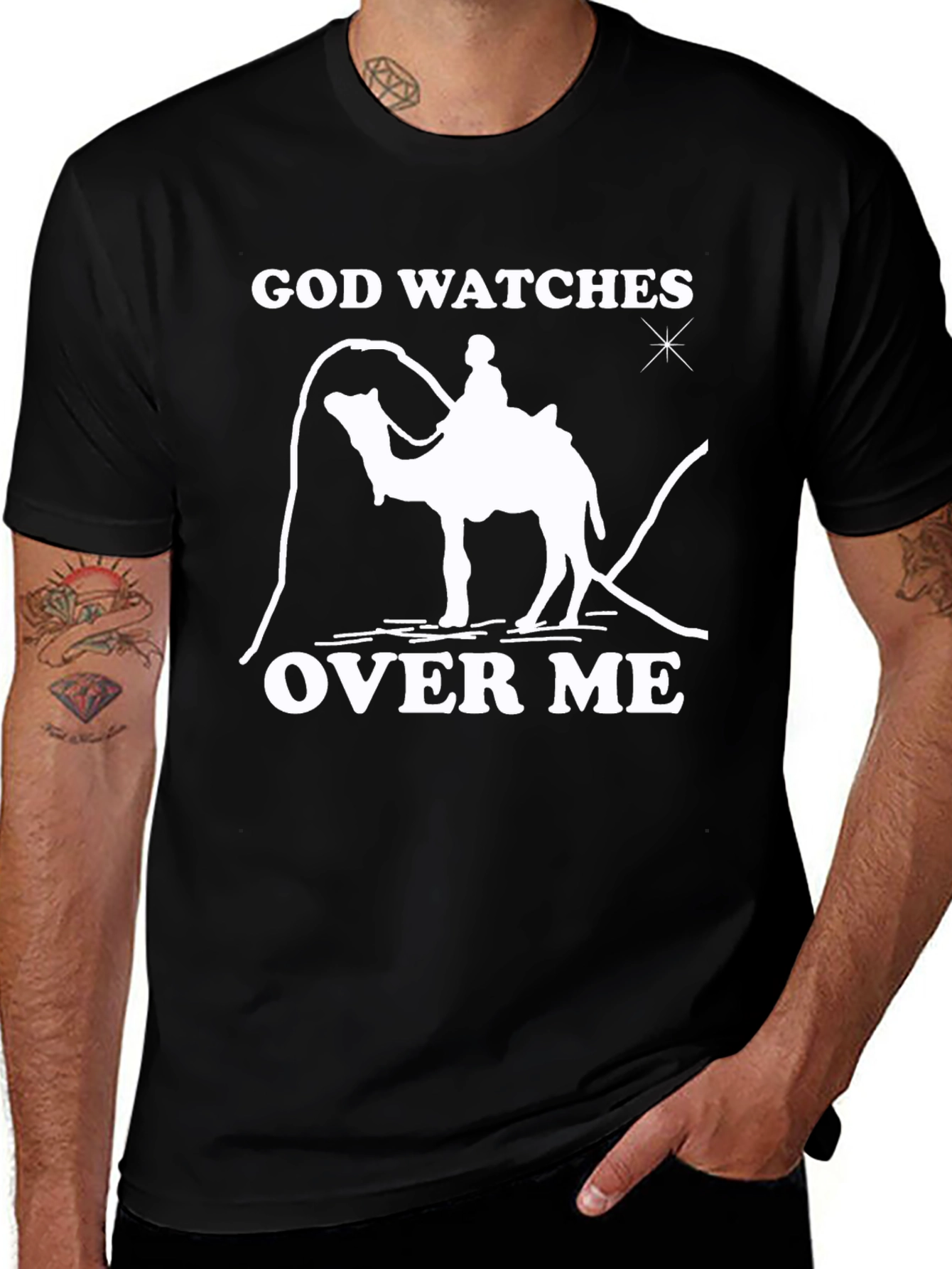 Variant 17 of God Watches Over Me Graphic Tee
