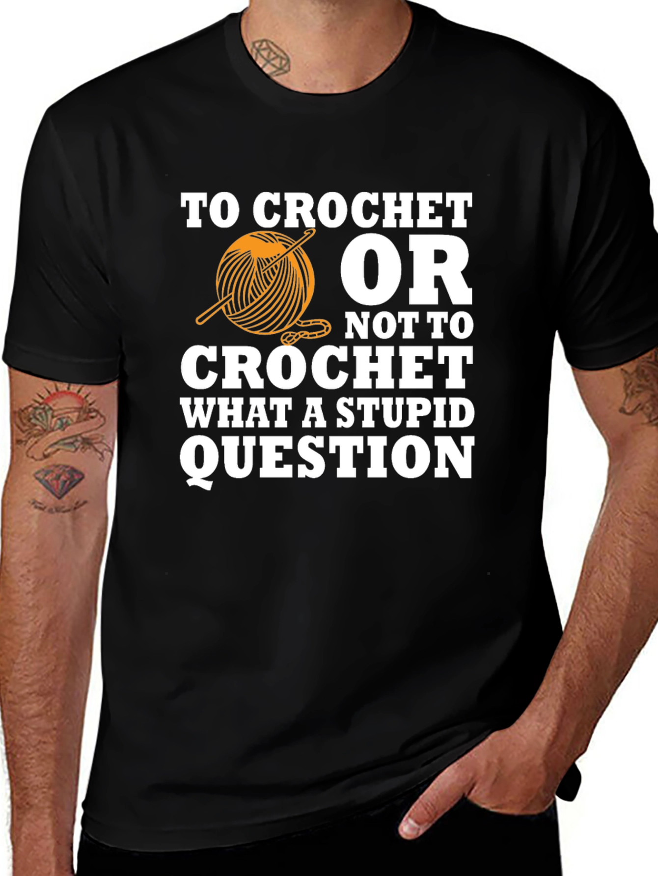 Variant 3 of Crochet T-Shirt - Funny Crocheting Gift Idea