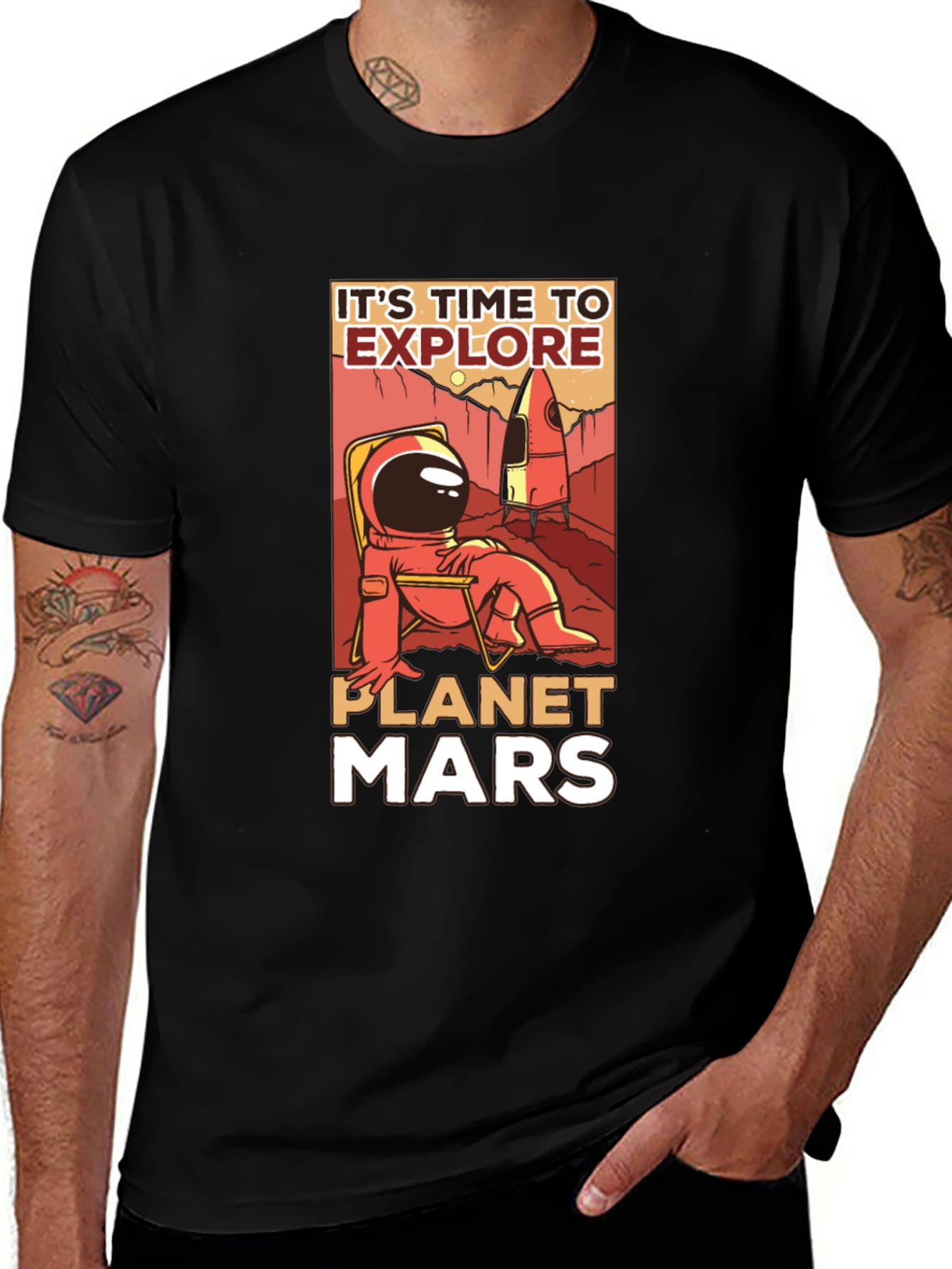 Variant 2 of Explore Planet Mars T-Shirt