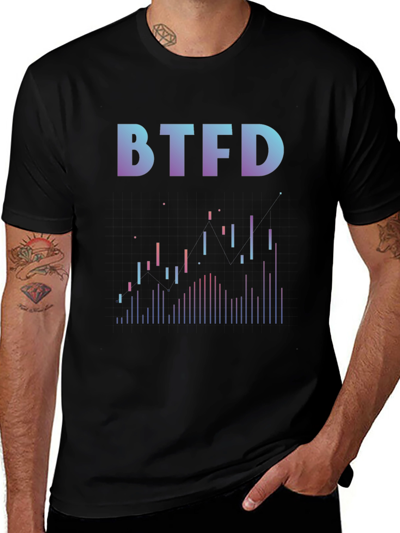 BTFD Crypto Investor Graphic Tee - Black