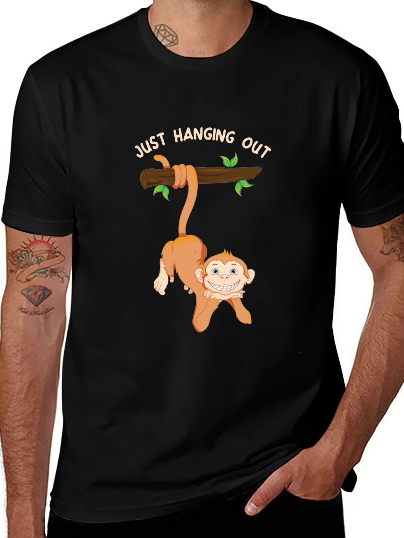 Variant 29 of Just Hanging Out Monkey T-Shirt