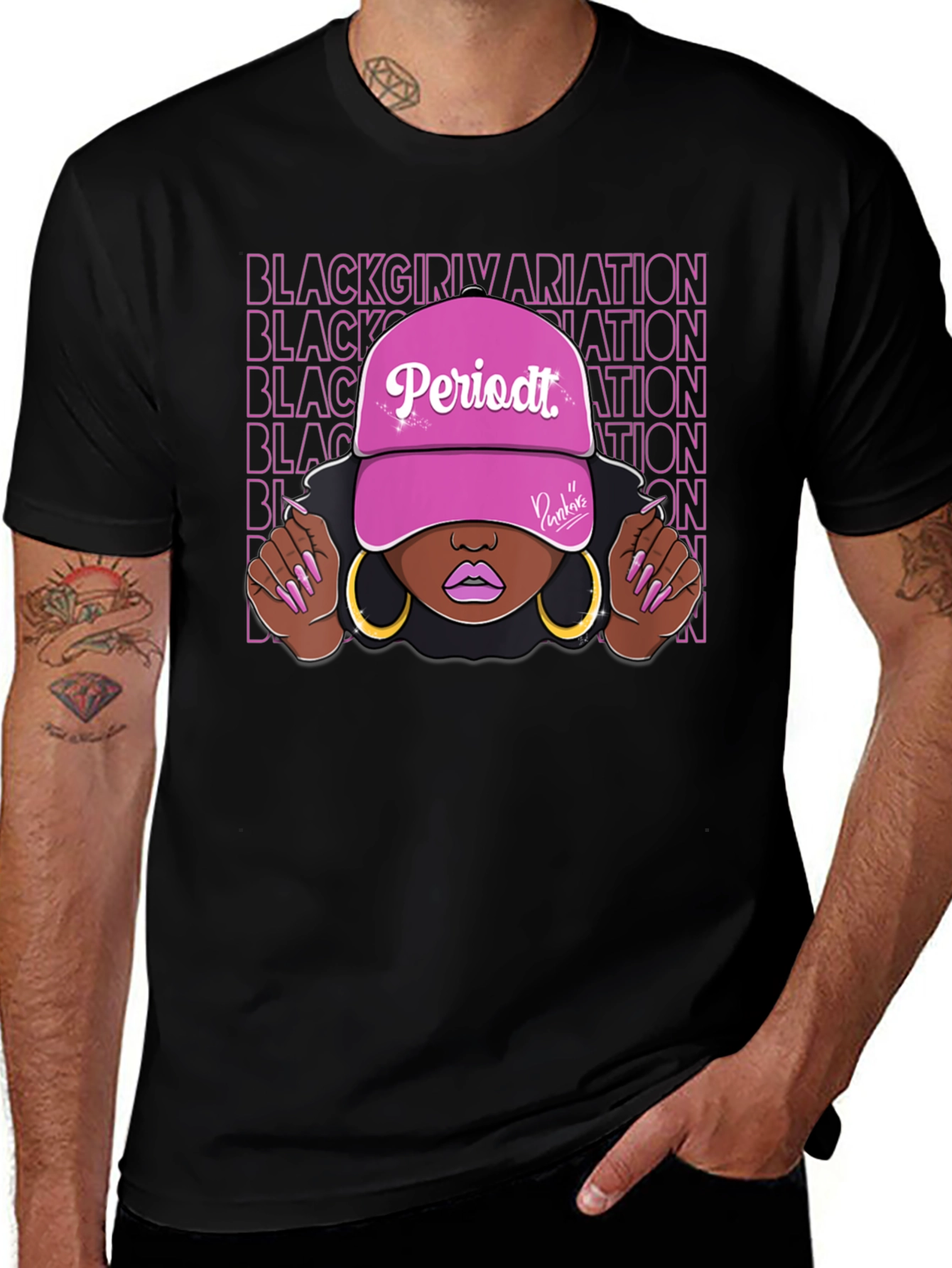 Black Black Girl Periodt T-Shirt main image