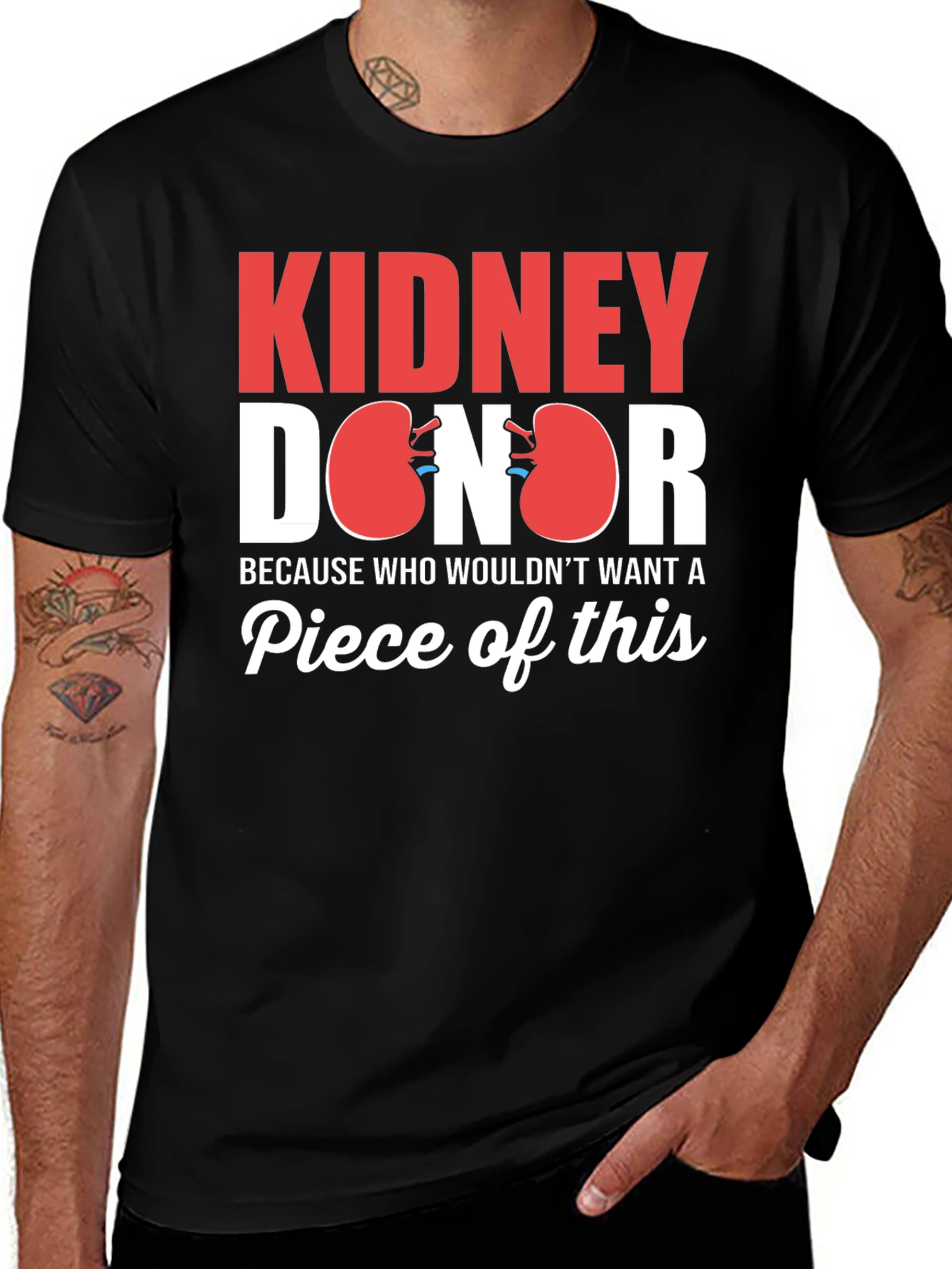 Variant 27 of Kidney Donor T-Shirt - Funny Organ Donation Tee